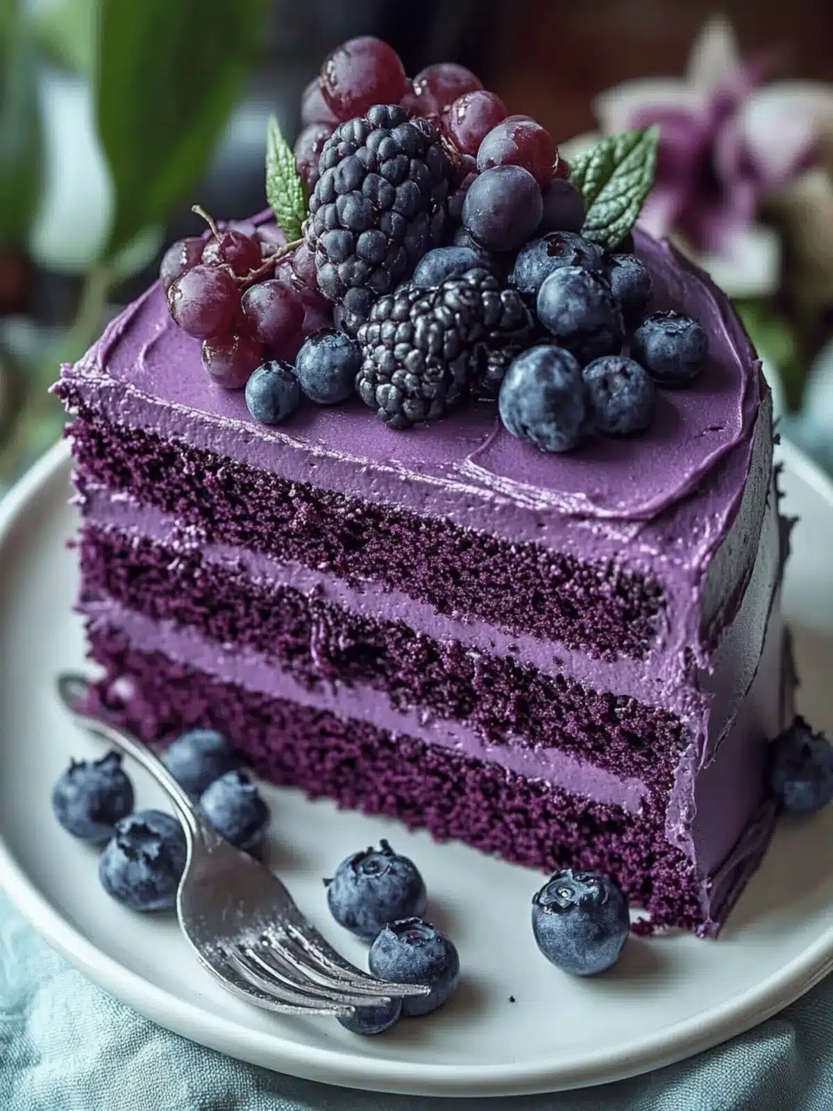 Royal Purple Velvet Cake with Creamy Vanilla Frosting Magic 5 Royal Purple Velvet Cake with Creamy Vanilla Frosting