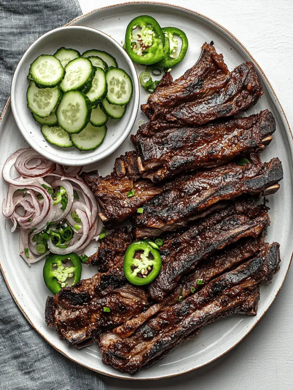 Irresistible Grilled Korean-Style Short Ribs (Galbi) Recipe 2 Grilled Korean-Style Short Ribs (Galbi)