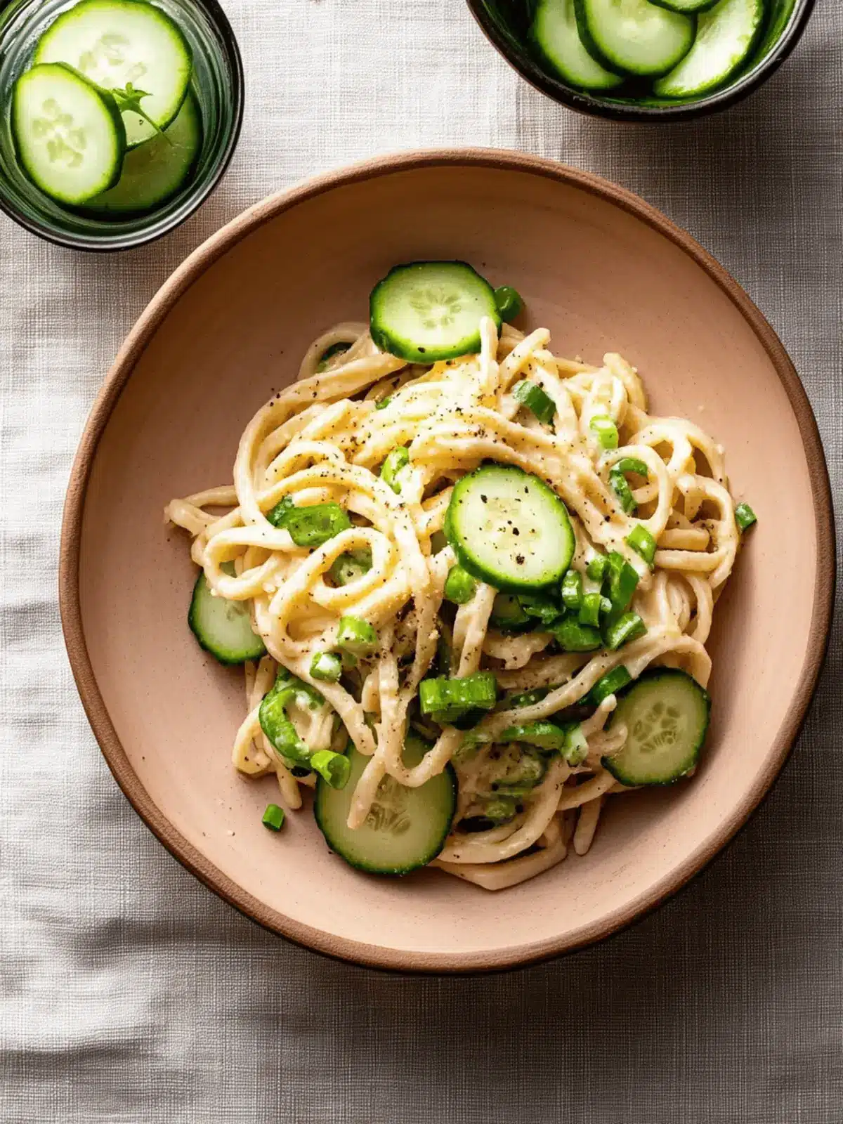 Chill Out with Cold Tahini Noodles and Crisp Cucumbers 5 Cold Tahini Noodles with Cucumbers