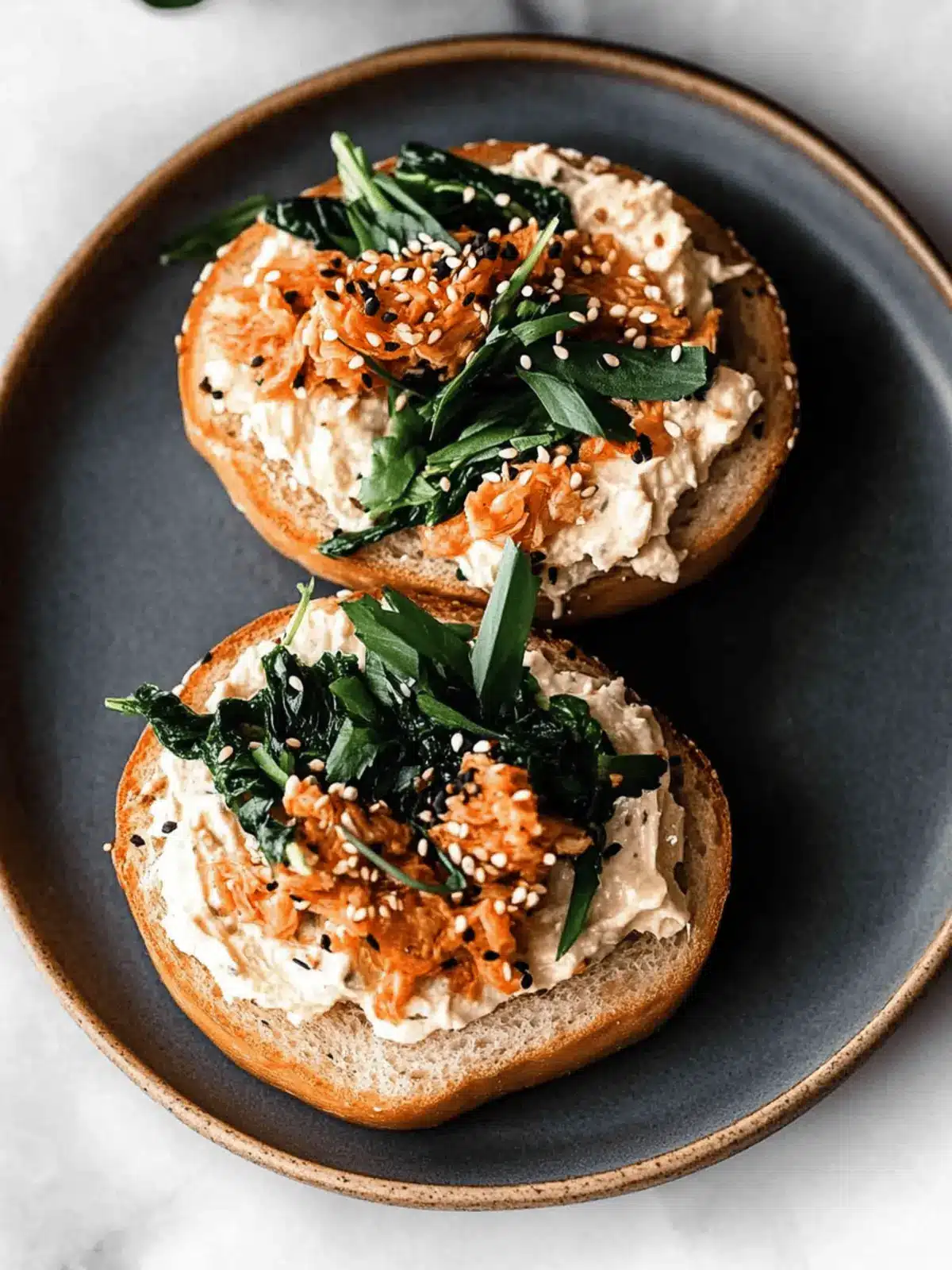 Spice Up Mornings with a Kimchi Cream Cheese Bagel Delight 4 Kimchi Cream Cheese Bagel