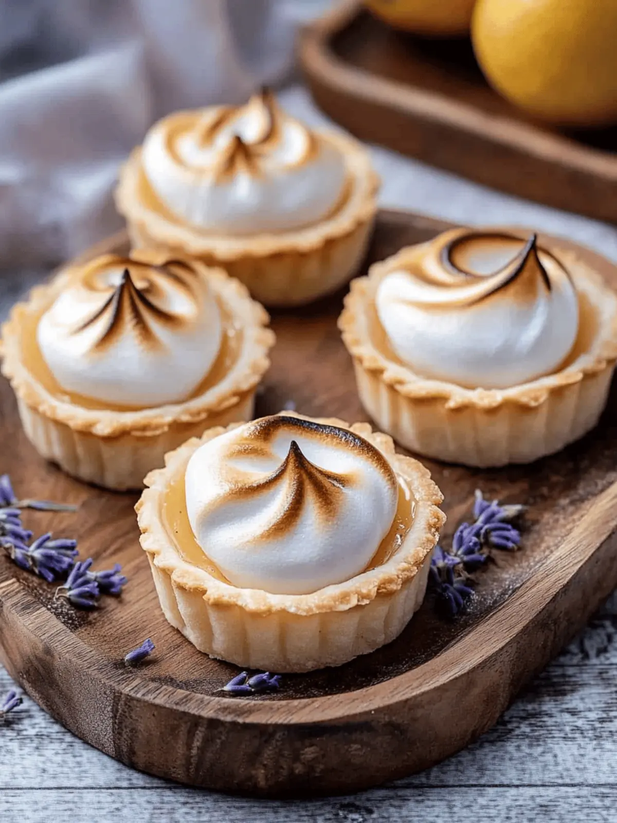 Lavender Lemon Meringue Tarts for a Bright Summer Delight 2 Lavender Lemon Meringue Tarts