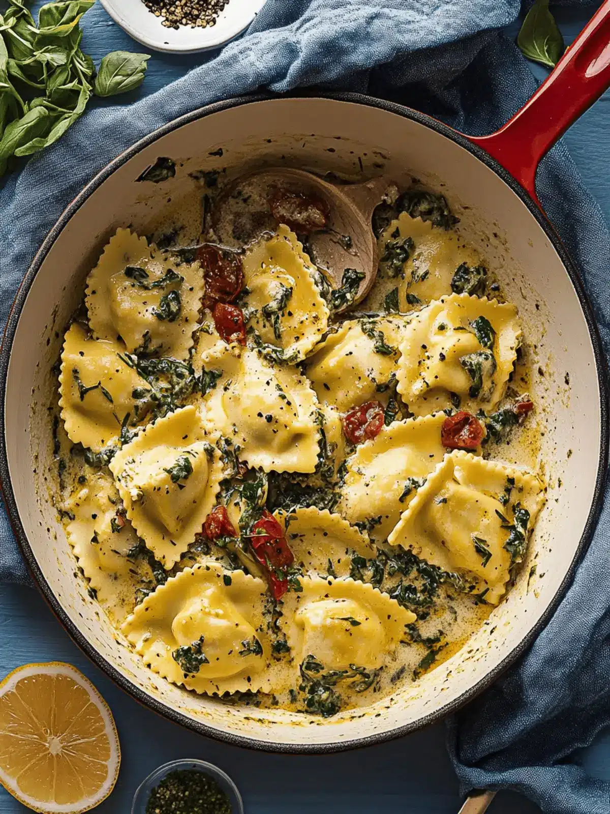 Weeknight Creamy Tuscan Ravioli: Quick, Comfort in a Bowl 4 Weeknight Creamy Tuscan Ravioli