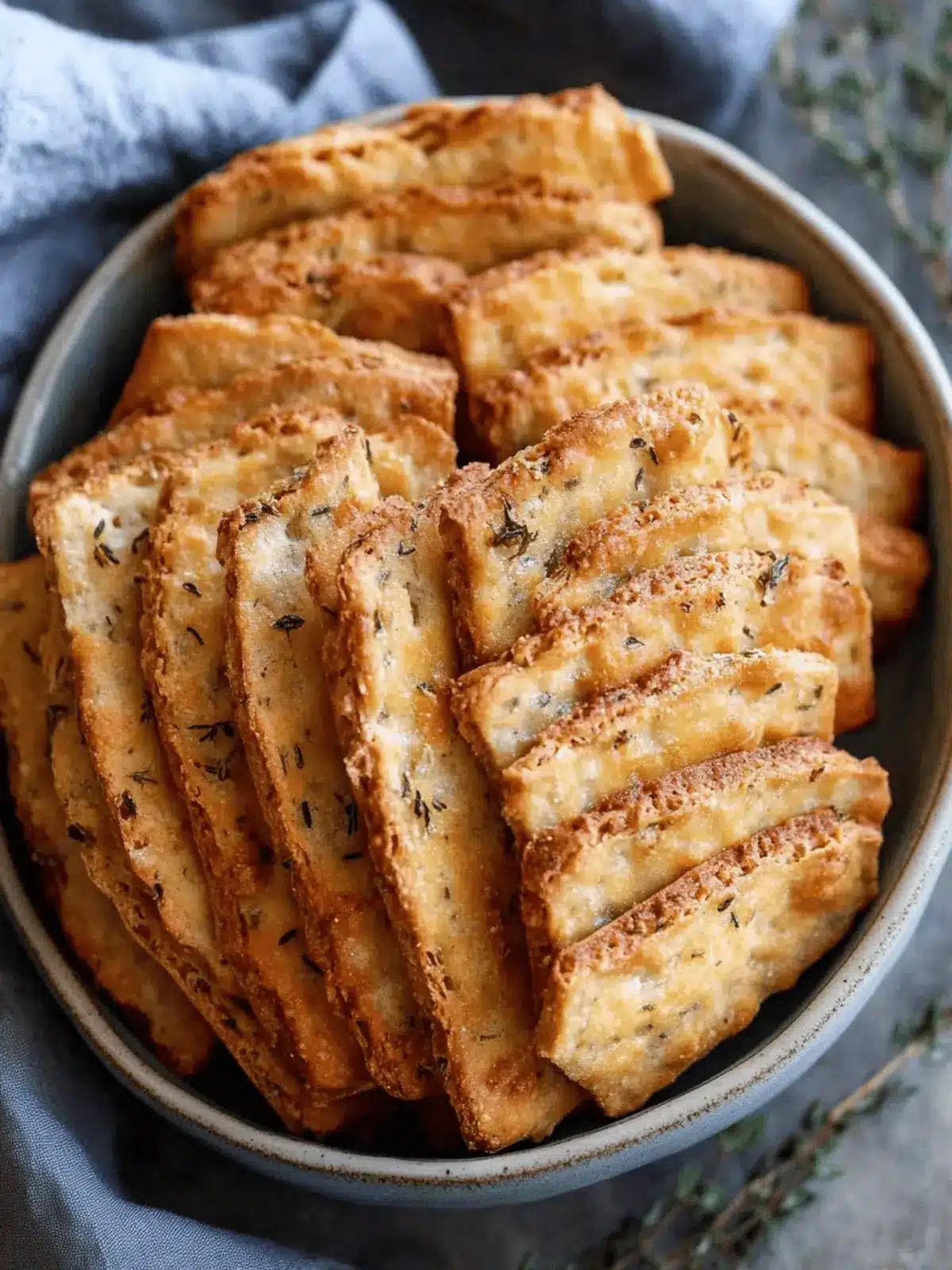 Homemade Cheddar + Herb Crackers That Wow Your Taste Buds 3 Homemade Cheddar + Herb Crackers