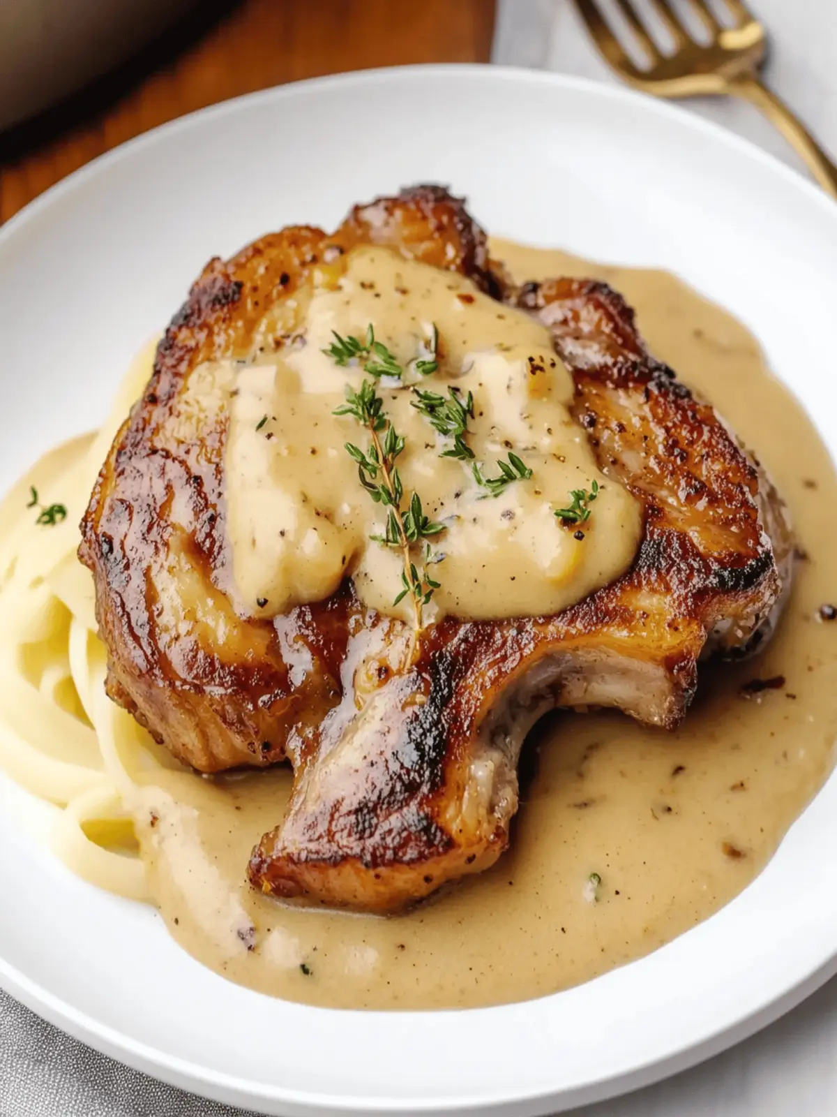 Instant Pot Pork Chops in Creamy Mushroom Bliss 2 Instant Pot Pork Chops