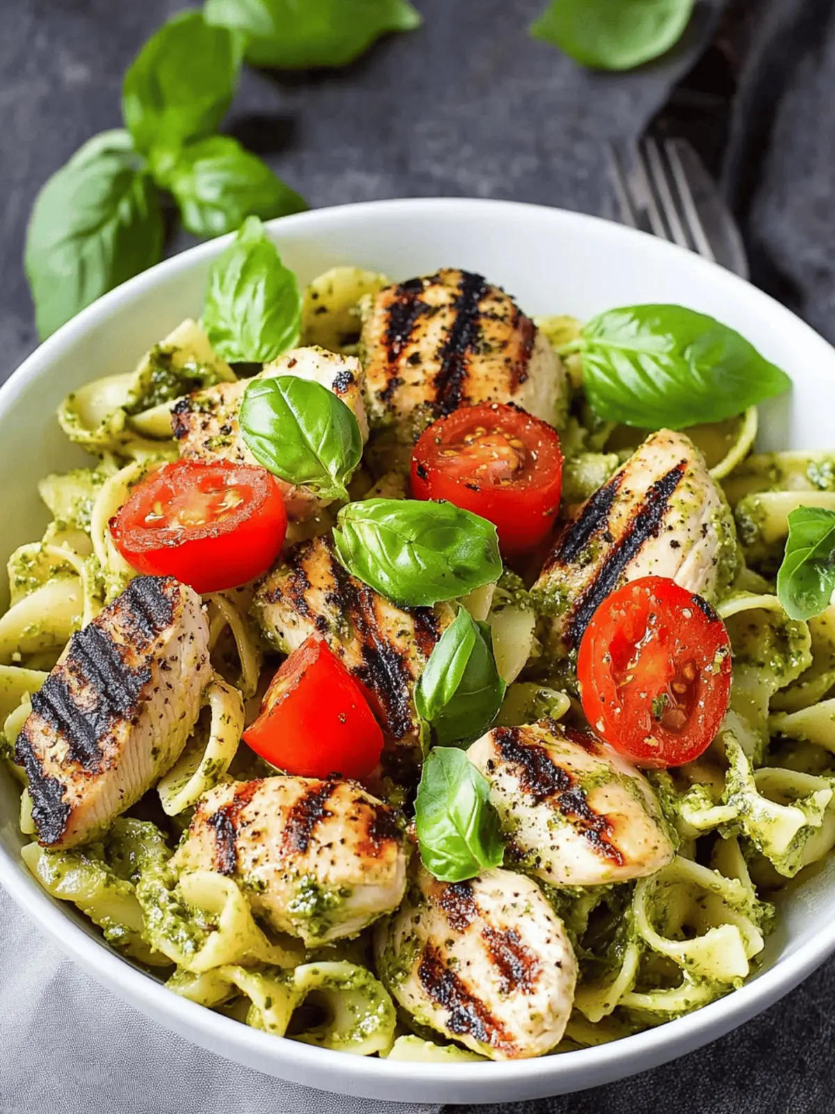 Pesto Pasta with Grilled Chicken for Easy Summer Feasts 4 Pesto Pasta with Grilled Chicken