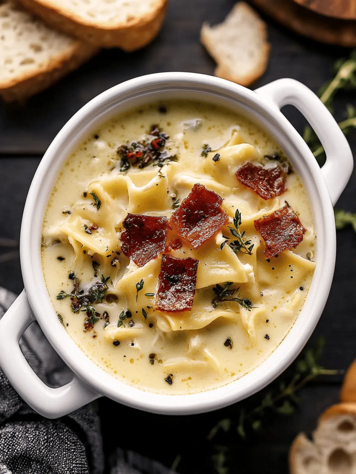 Creamy White Chicken Lasagna Soup for Ultimate Cozy Nights 4 Creamy White Chicken Lasagna Soup