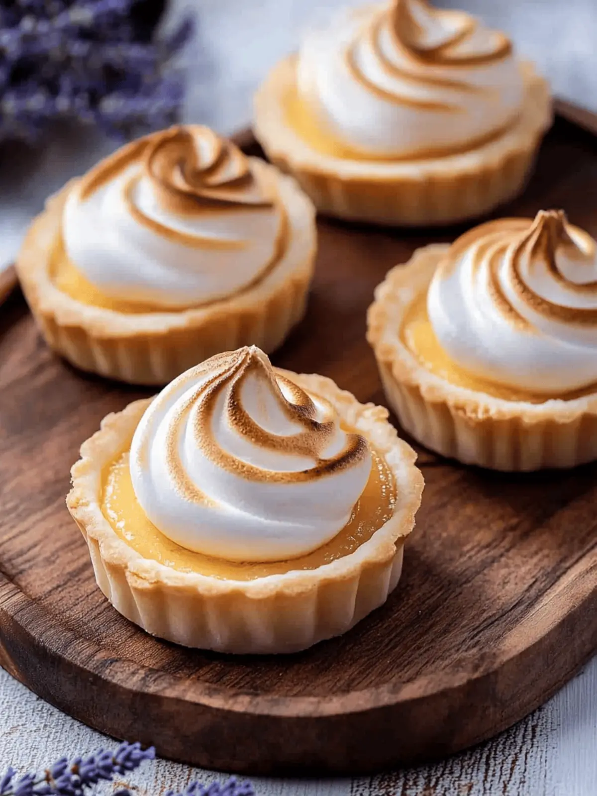 Lavender Lemon Meringue Tarts for a Bright Summer Delight 3 Lavender Lemon Meringue Tarts