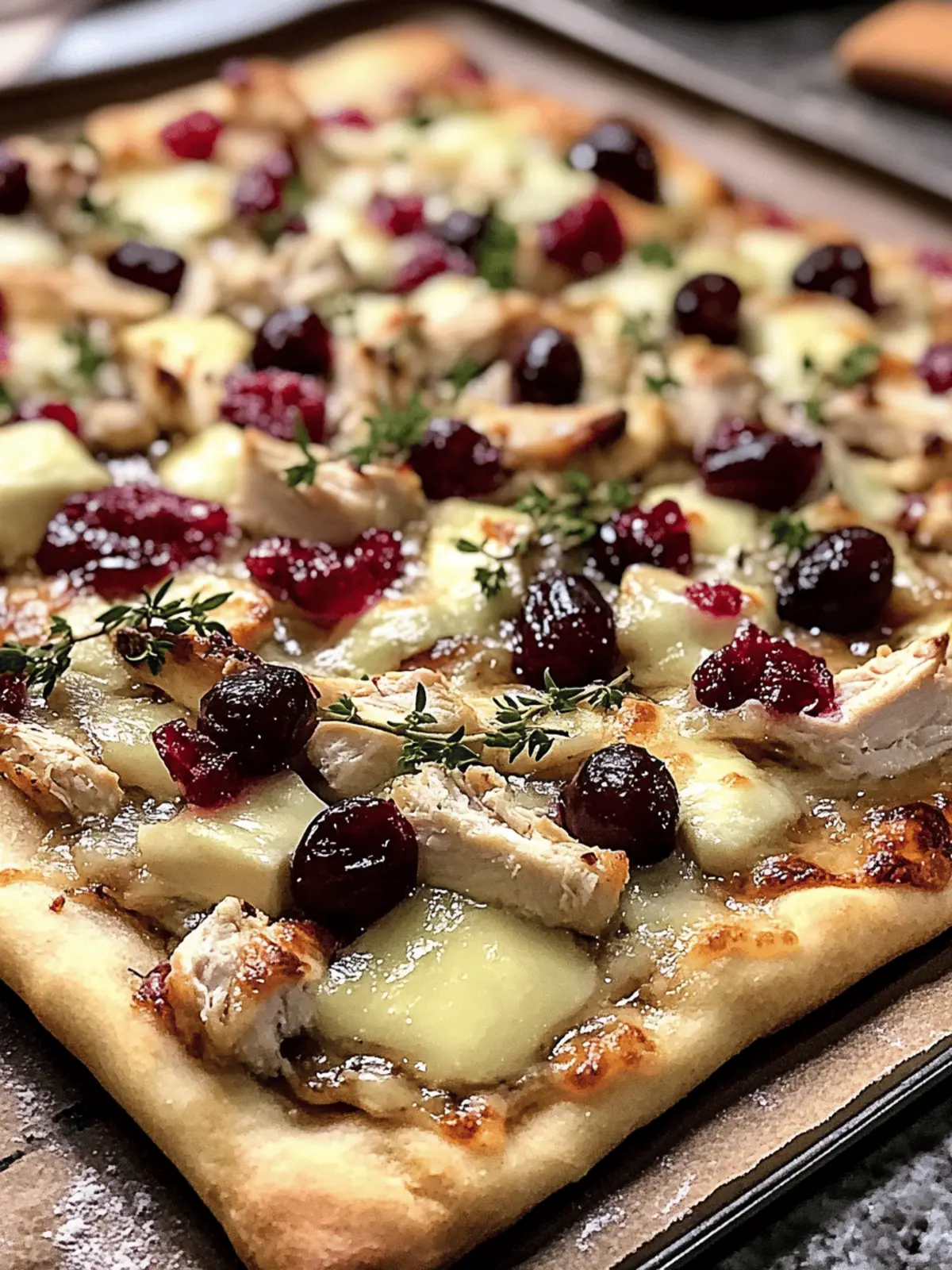 Cranberry Chicken & Brie Pizza: A Holiday Flavor Explosion 4 Cranberry Chicken & Brie Pizza