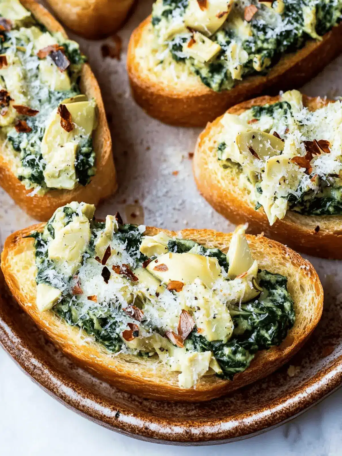 Spinach-Artichoke Crostini: Guilt-Free Party Pleaser 2 Spinach-Artichoke Crostini