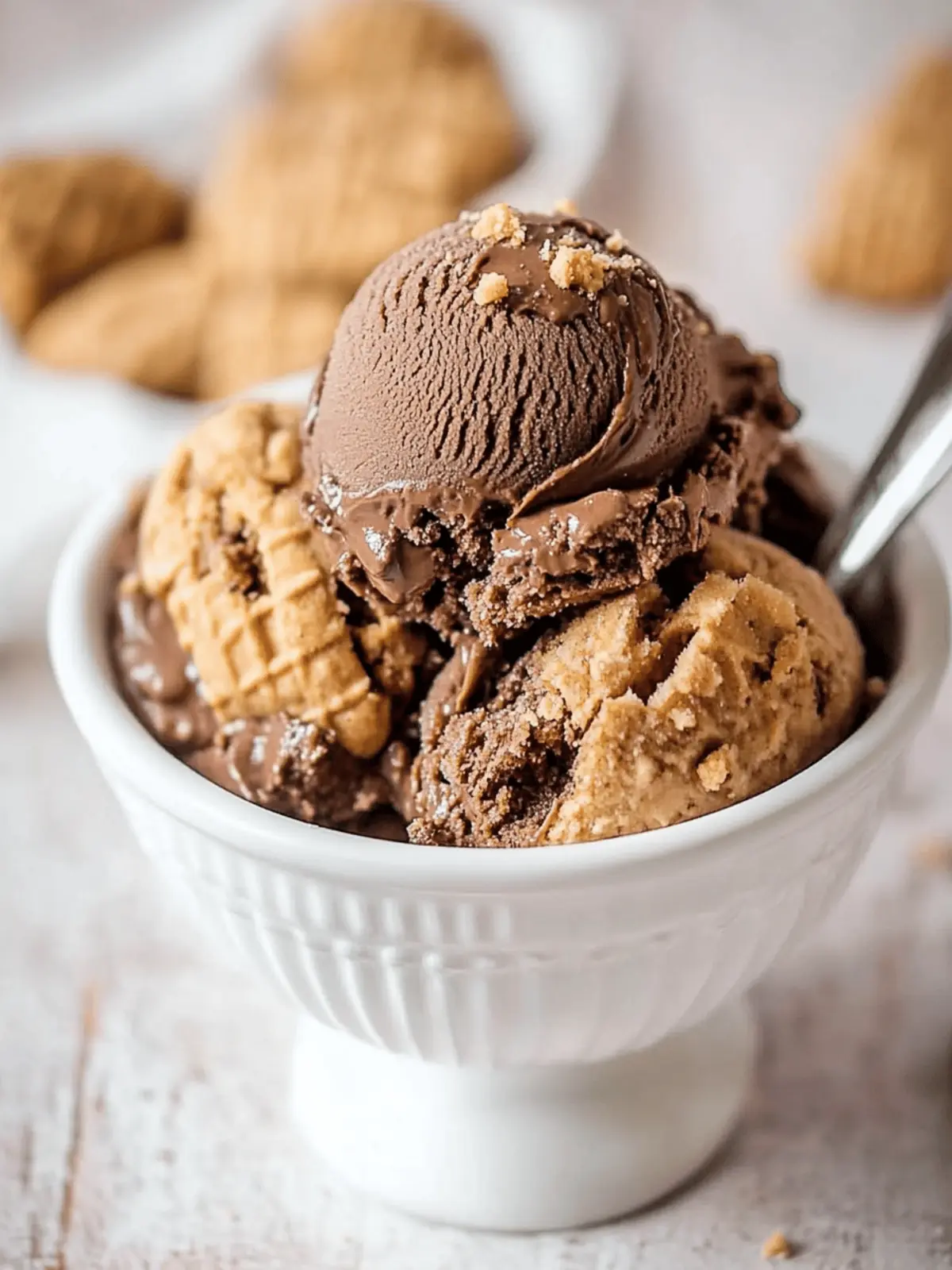 No Churn Chocolate Peanut Butter Cookie Ice Cream Bliss 5 No Churn Chocolate Peanut Butter Cookie Ice Cream