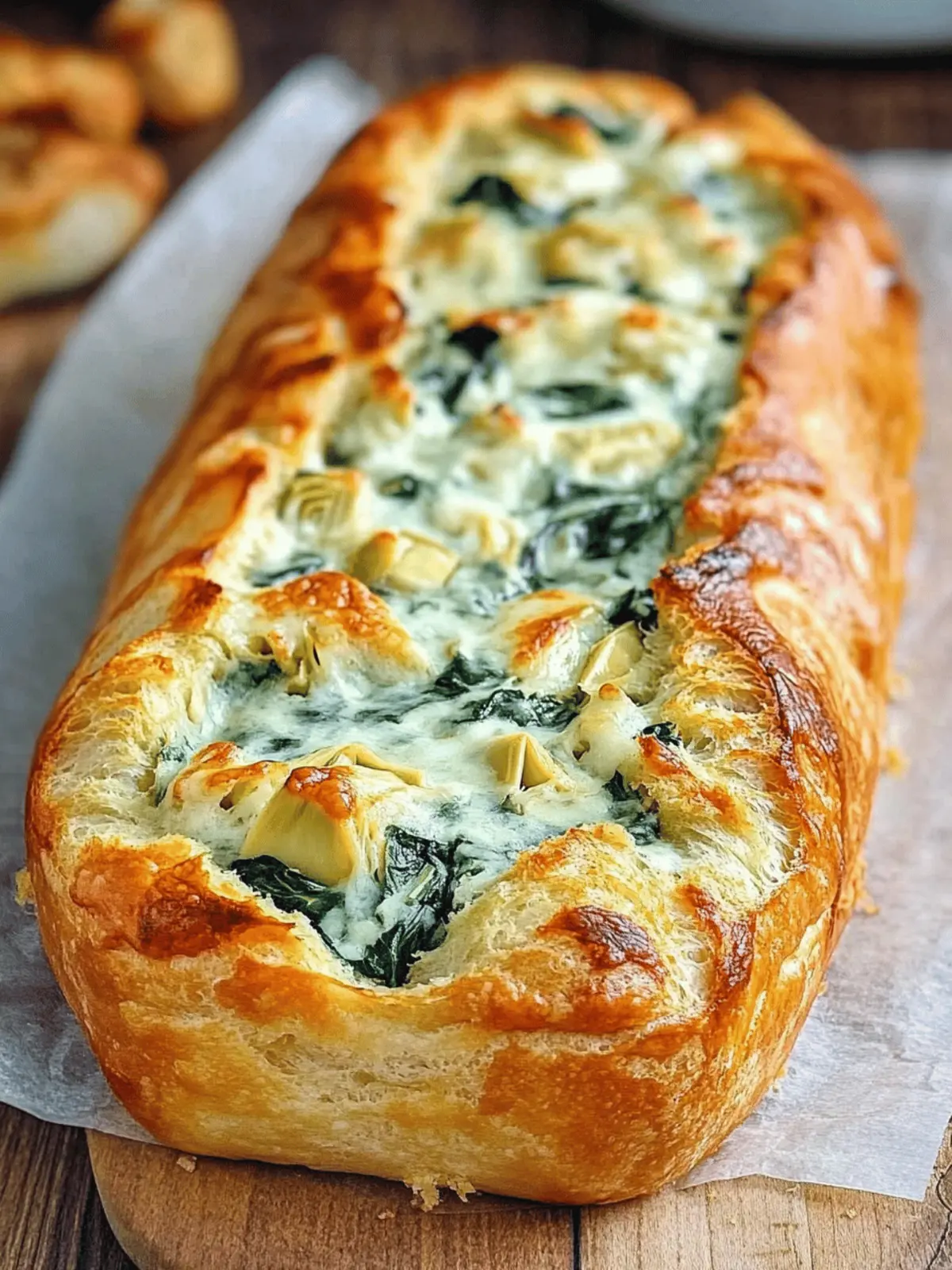 Savory Spinach and Artichoke Stuffed Bread for Cozy Nights 2 Spinach and Artichoke Stuffed Bread