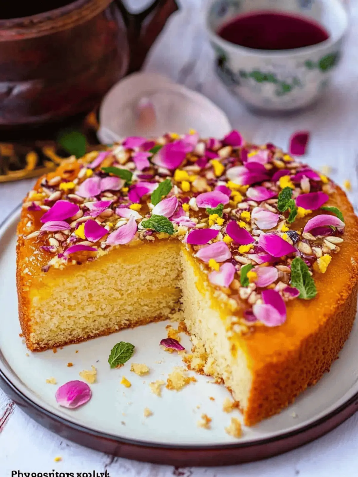 Heavenly Persian Love Cake with Floral Flavors 3 Persian Love Cake