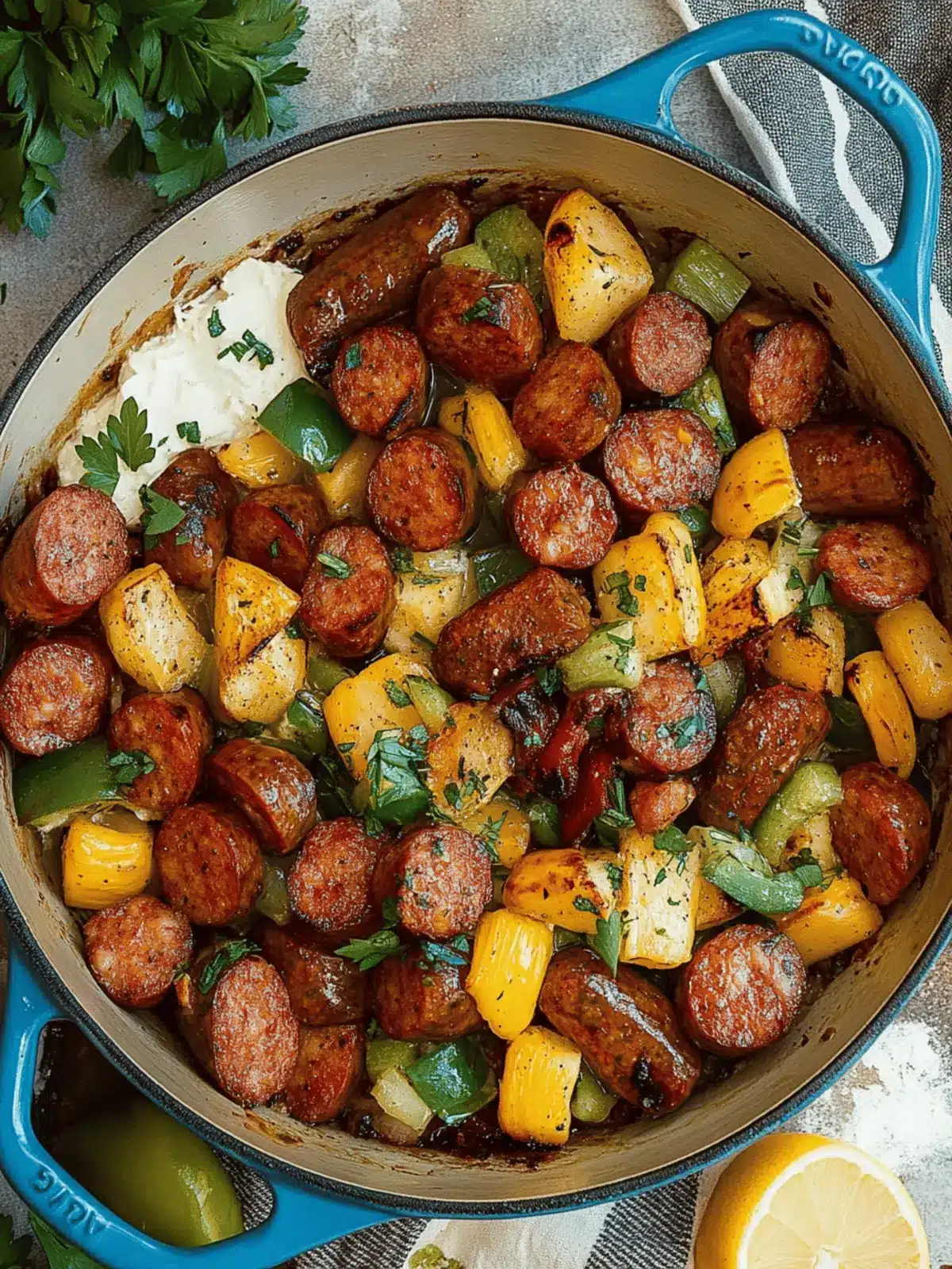 Savor Our Summer Sausage Skillet with Andouille Sausage Today 4 Summer Sausage Skillet with Andouille Sausage
