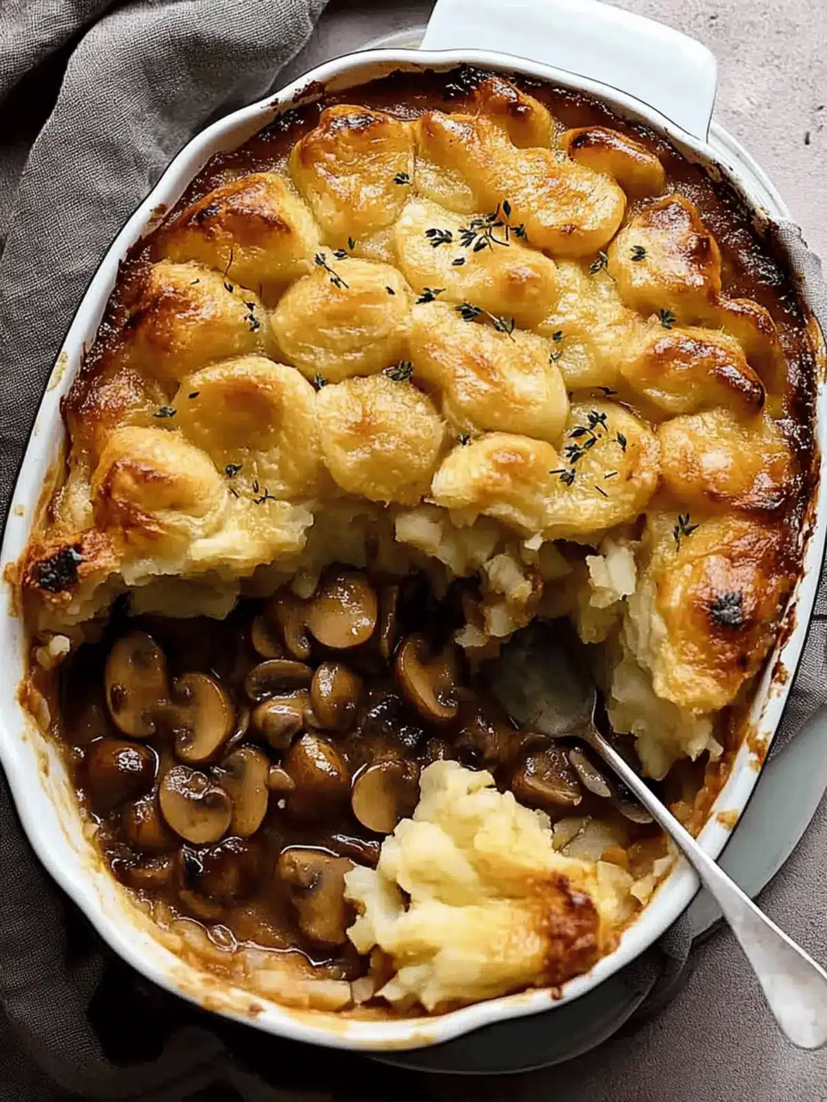 Irresistible Chicken Mushroom Pie with Duchess Potato Bliss 3 Chicken Mushroom Pie with Duchess Potato