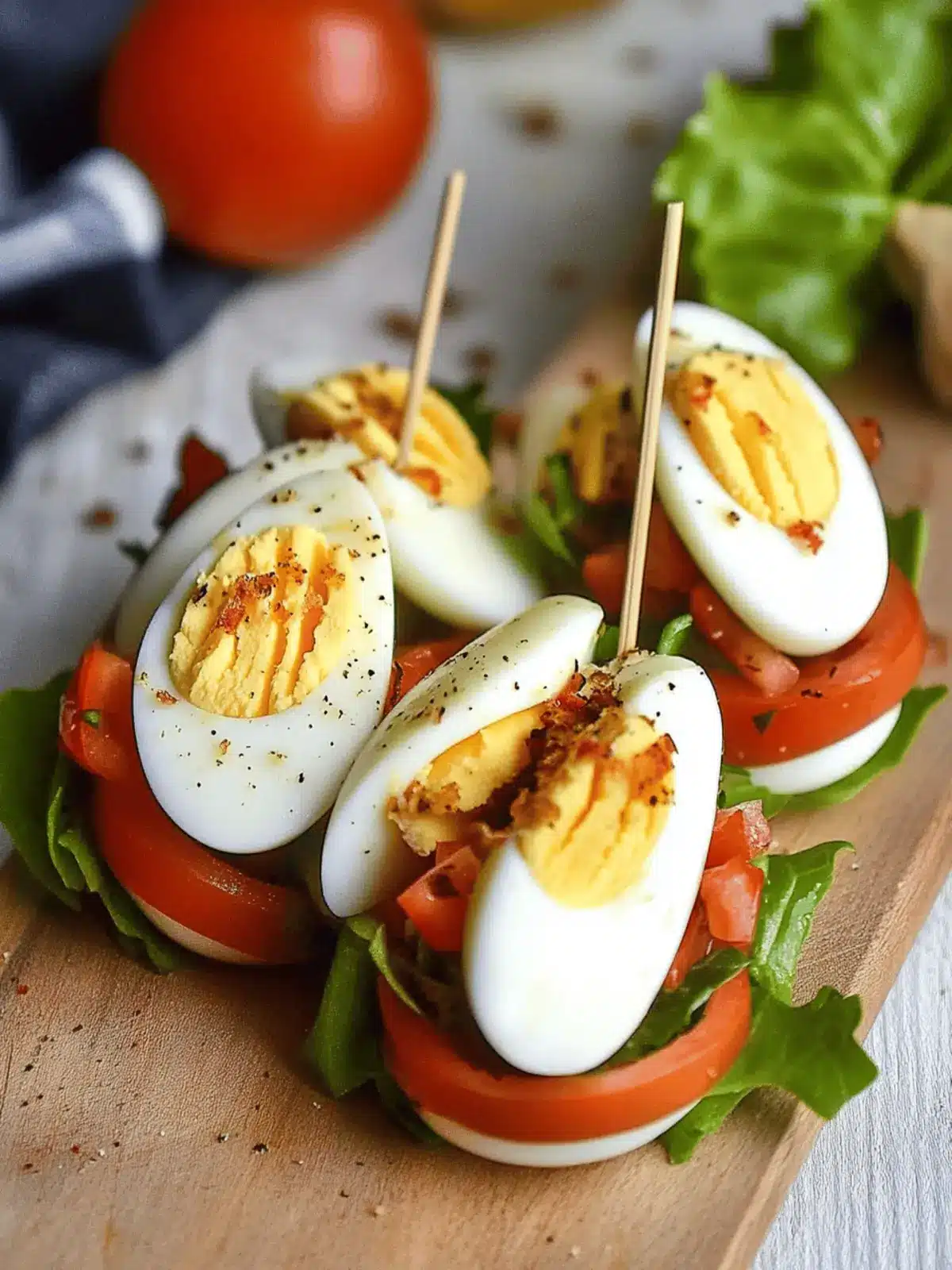 Hard Boiled Egg BLT Bites: The Perfect Low-Carb Snack 2 Hard Boiled Egg BLT Bites