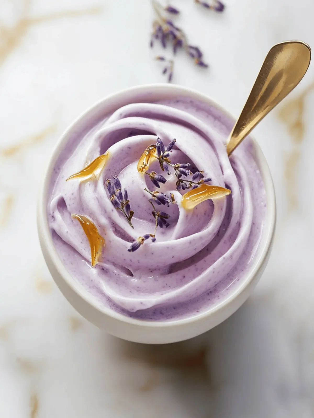 Creamy Honey Lavender Frozen Yogurt for Effortless Indulgence 3 Honey Lavender Frozen Yogurt