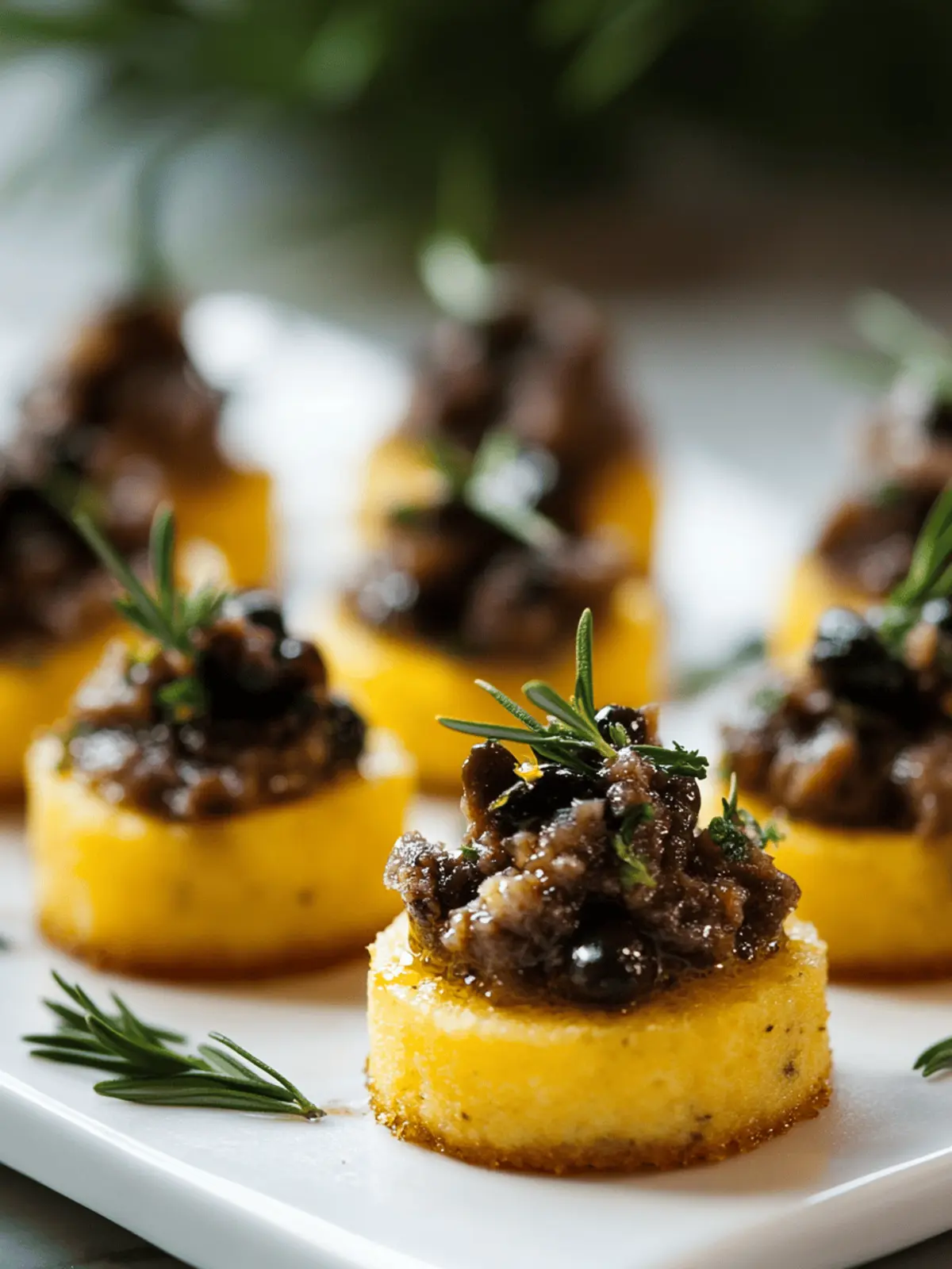 Polenta-Olive Tapenade Bites: Crispy Vegan Appetizer Delight 4 Polenta-Olive Tapenade Bites