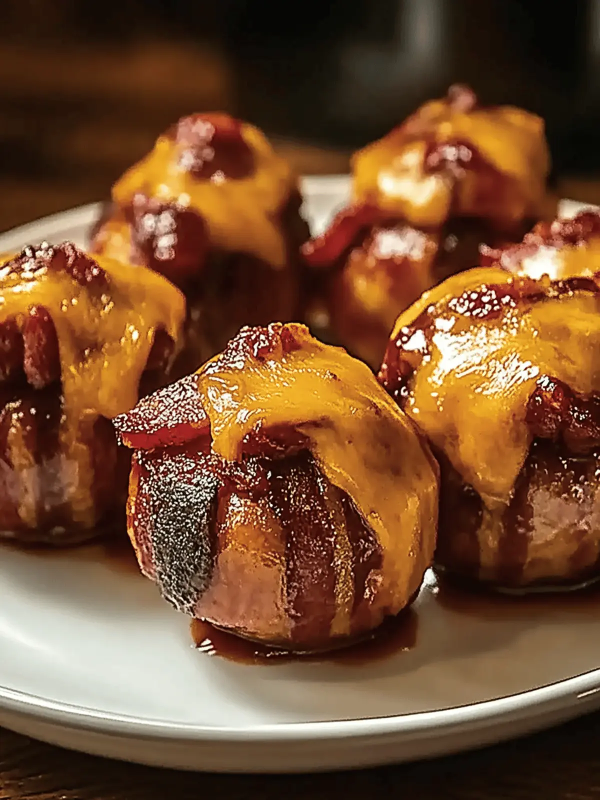 Cheddar-Stuffed BBQ Bacon Bombs that Wow Every Party Guest 2 Cheddar-Stuffed BBQ Bacon Bombs