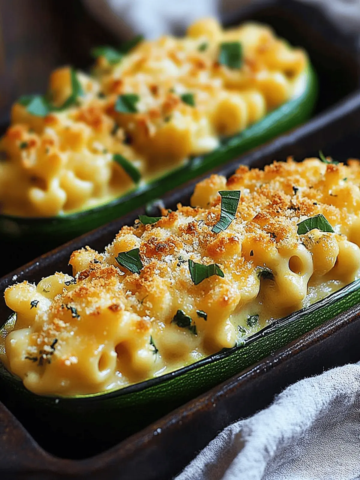 Mac & Cheese Stuffed Zucchini: Healthy Comfort You’ll Love 5 Mac & Cheese Stuffed Zucchini