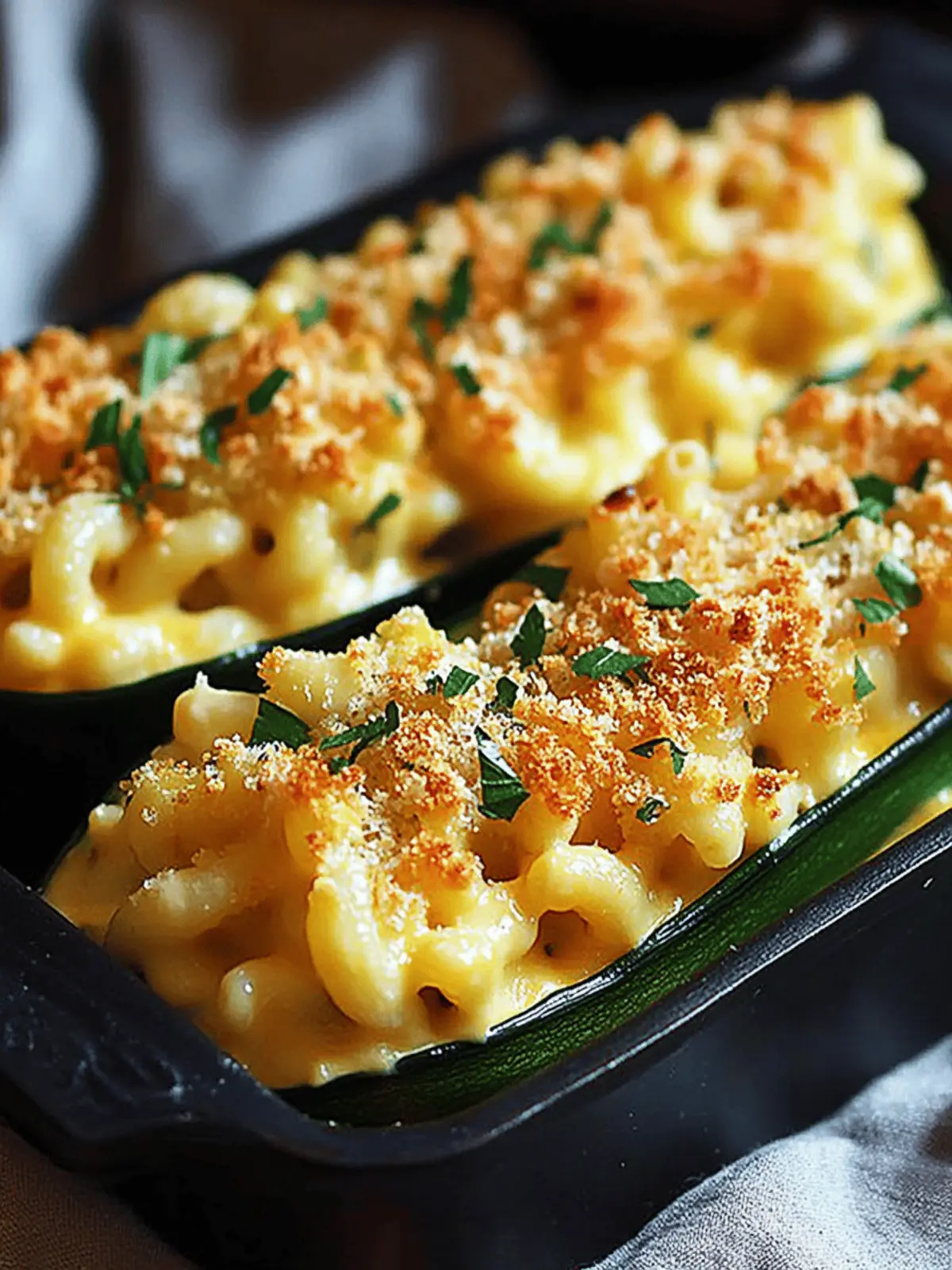 Mac & Cheese Stuffed Zucchini: Healthy Comfort You’ll Love 4 Mac & Cheese Stuffed Zucchini