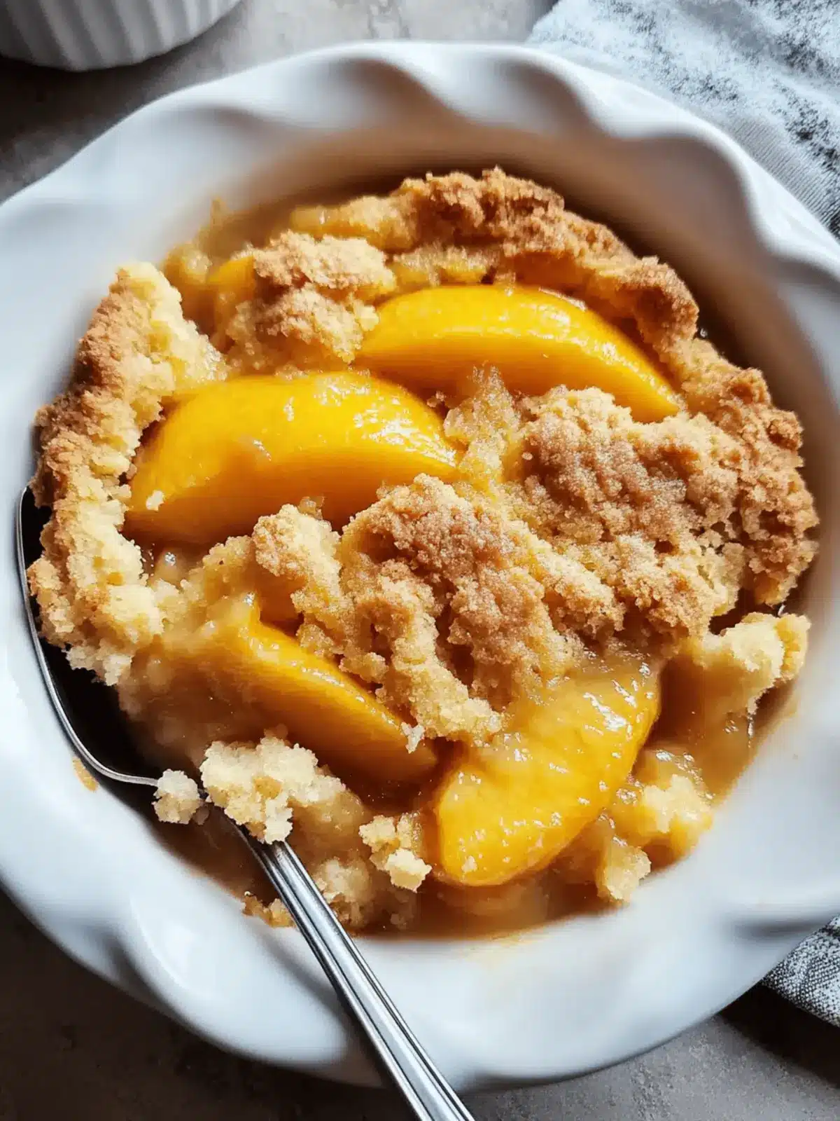 Homemade Peach Cobbler That's Easy and Irresistibly Delicious 2 Homemade Peach Cobbler