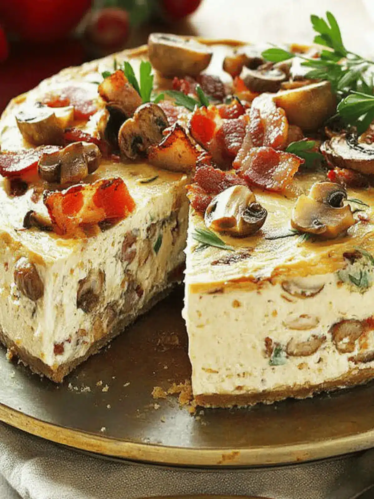 Mouthwatering Mushroom and Bacon Cheesecake Recipe You’ll Love 4 Mushroom and Bacon Cheesecake