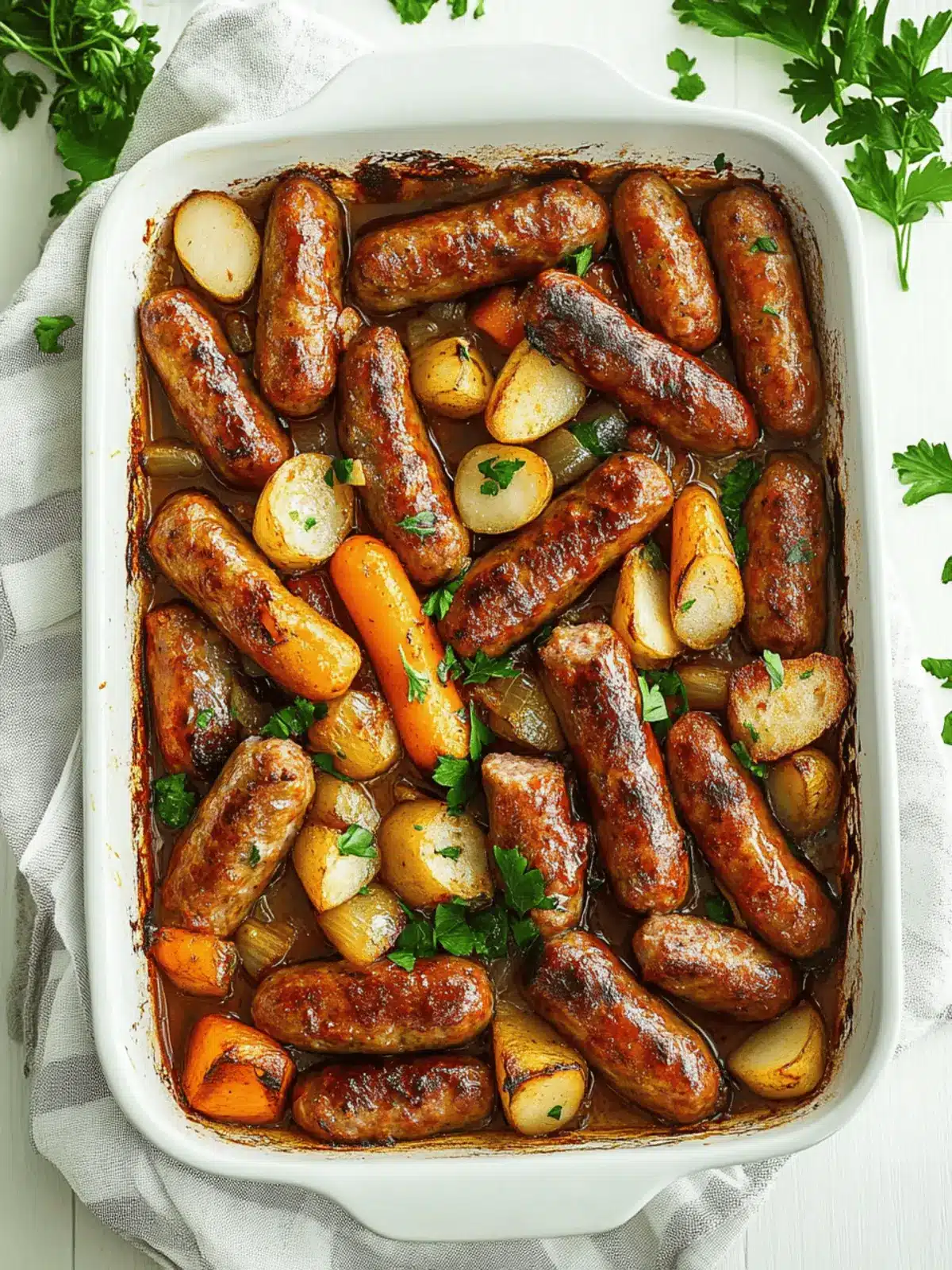 Quick Pork Sausage Tray Bake: Effortless Family Favorite Dinner 5 Quick Pork Sausage Tray Bake