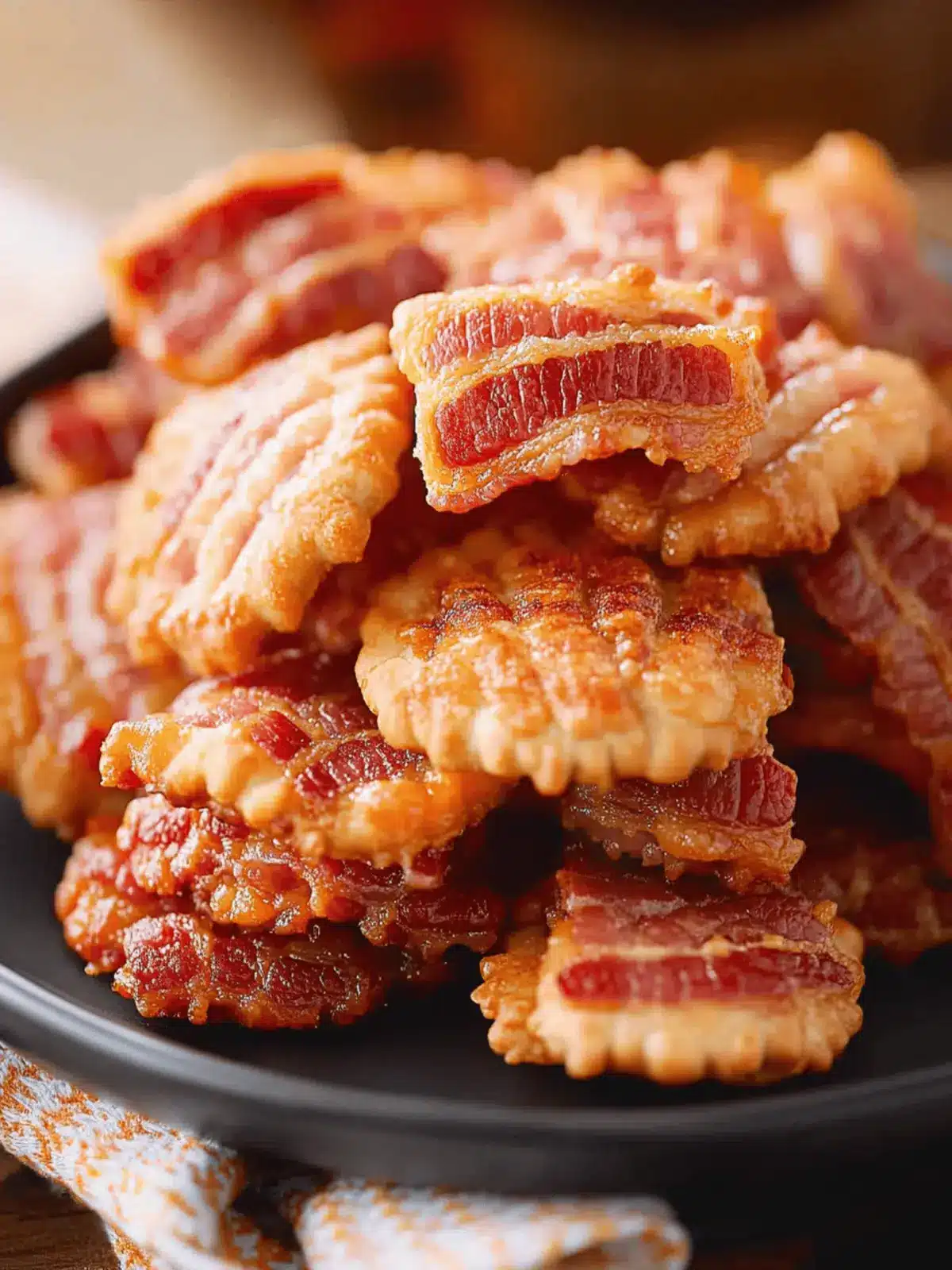 Cheesy Bacon Crackers: Quick, Irresistible Party Snack 2 Cheesy Bacon Crackers