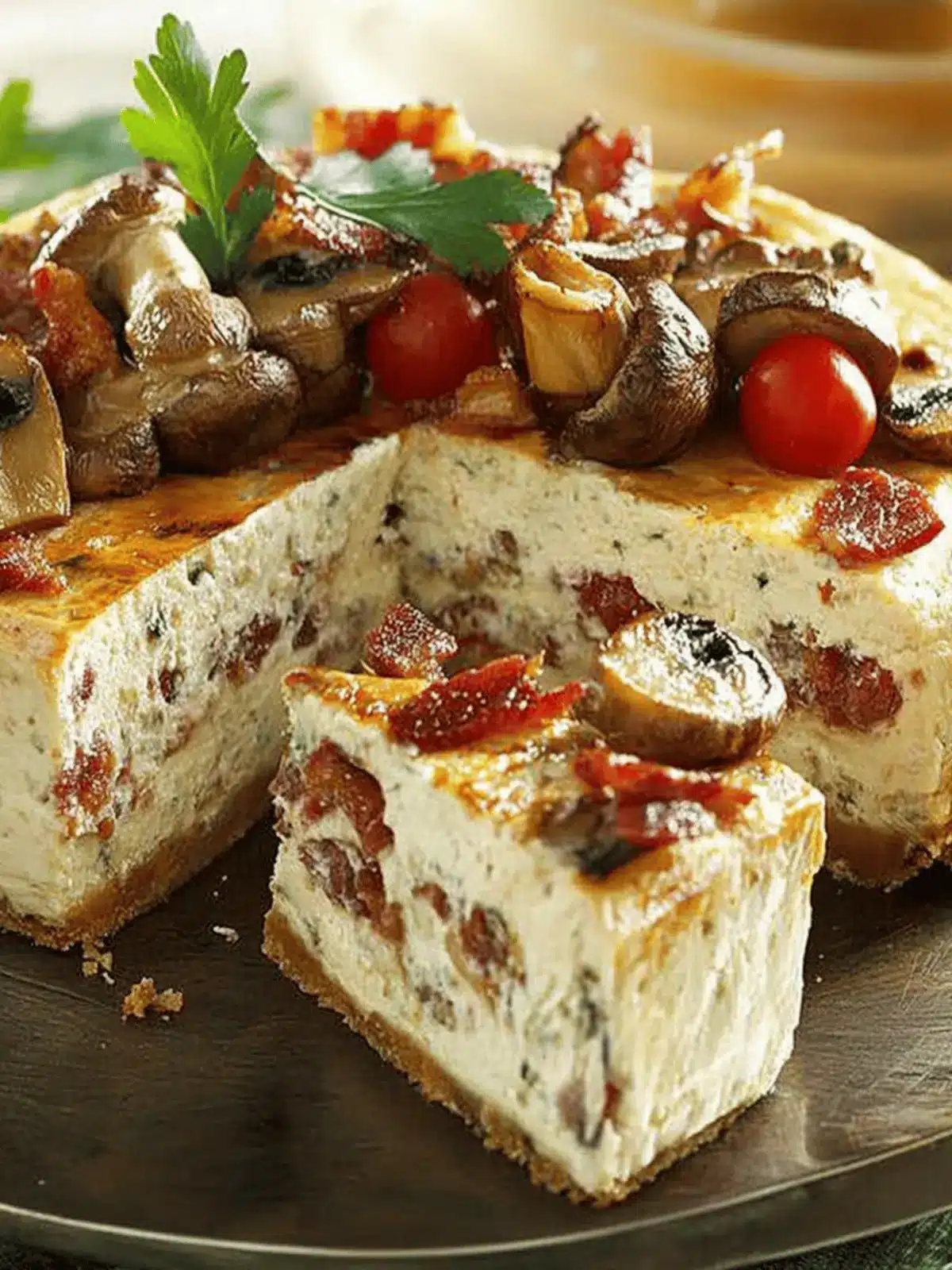 Mouthwatering Mushroom and Bacon Cheesecake Recipe You’ll Love 5 Mushroom and Bacon Cheesecake