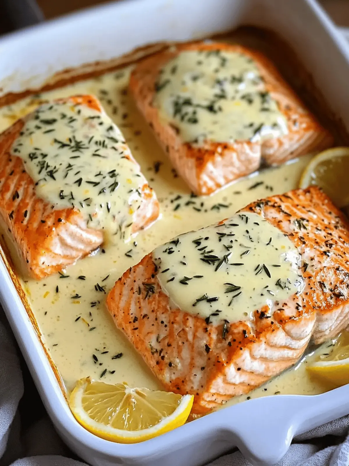 Baked Salmon with Lemon Butter Cream Sauce You’ll Love 5 Baked Salmon with Lemon Butter Cream Sauce