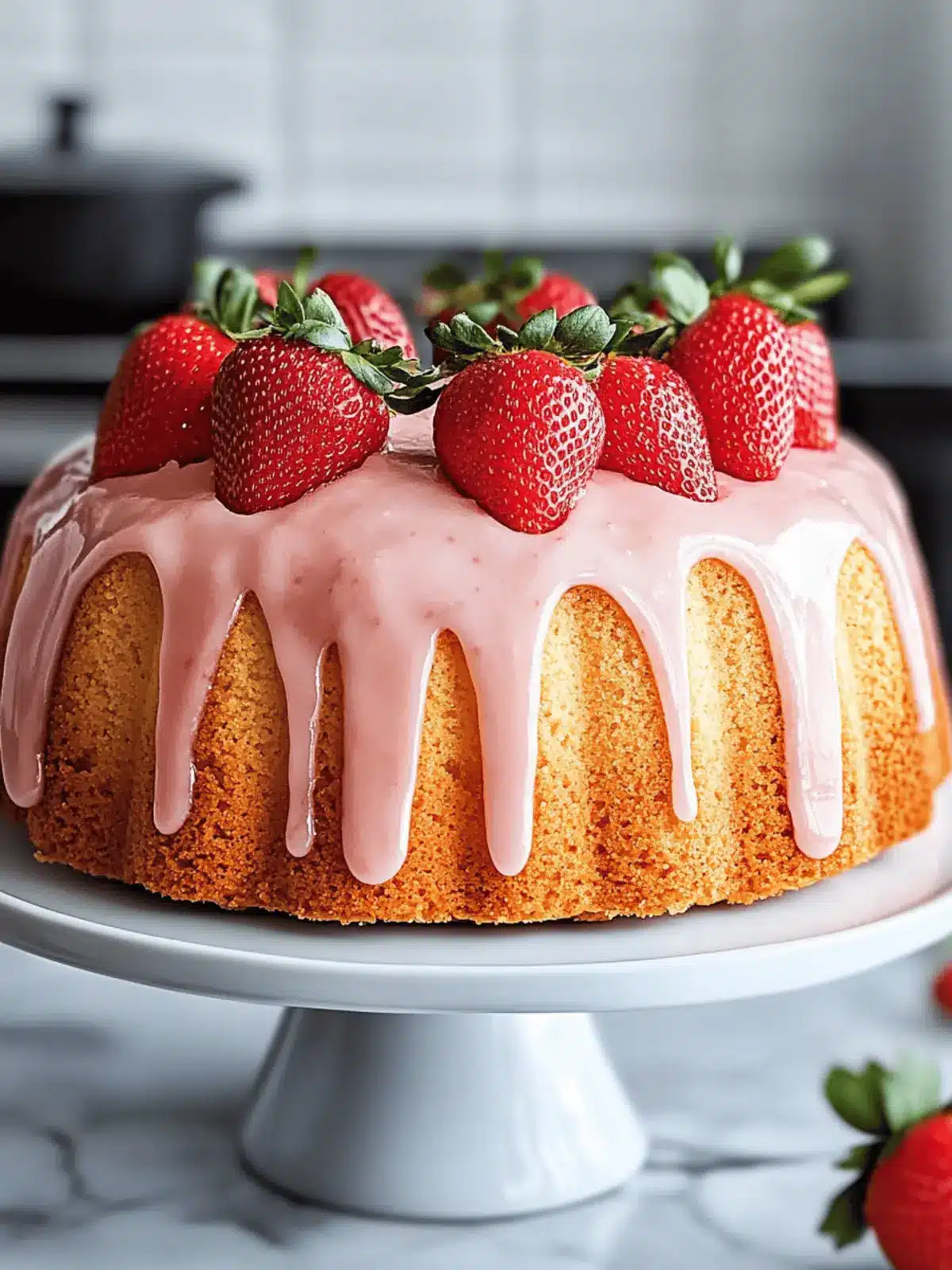 Sweet and Tangy Strawberry Pound Cake That's Simply Irresistible 2 Sweet and Tangy Strawberry Pound Cake