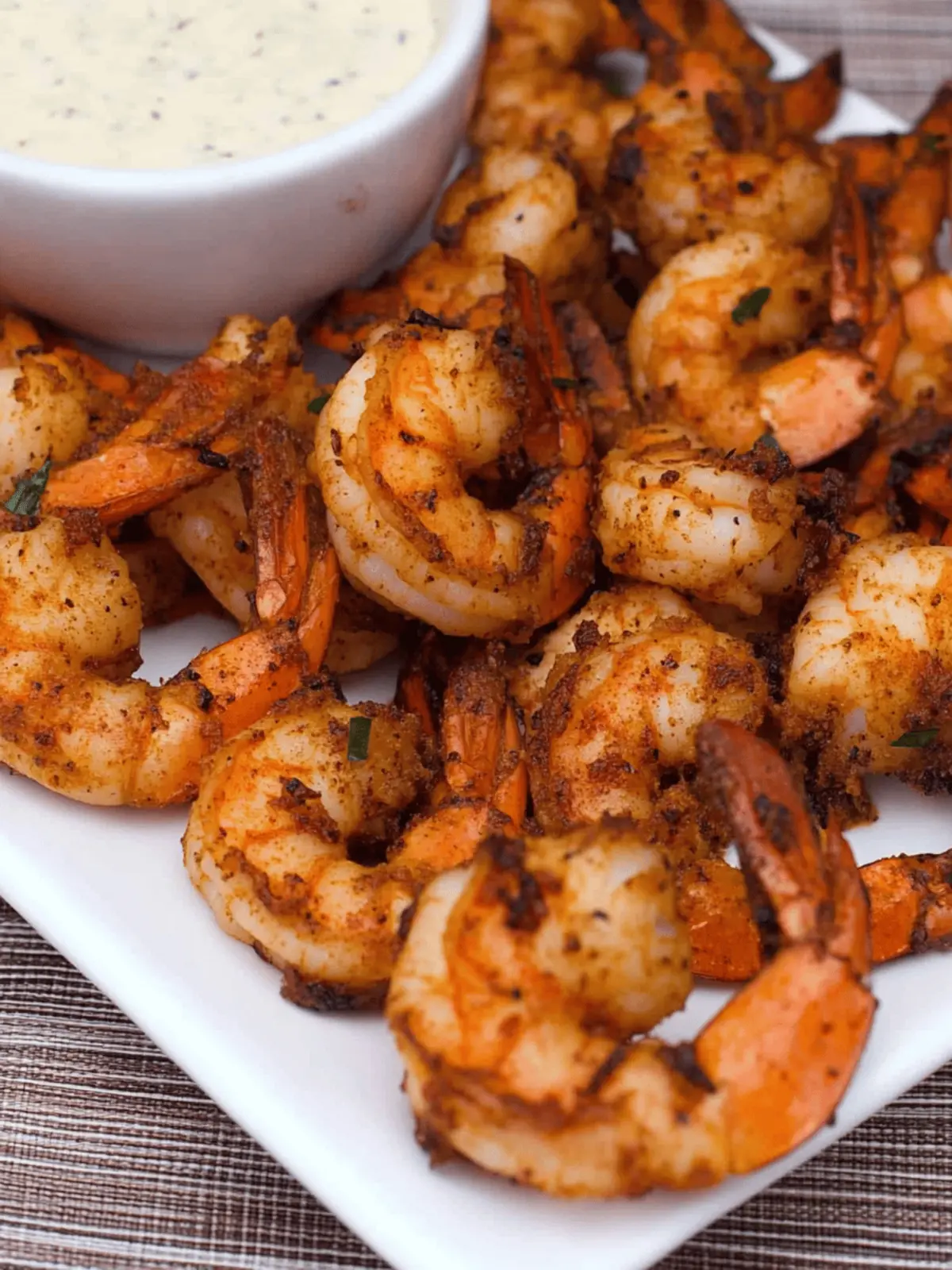 Southern Style Smoked Cajun Shrimp with Zesty Ranch Dip Delight 2 Southern Style Smoked Cajun Shrimp with Spicy Ranch Dip