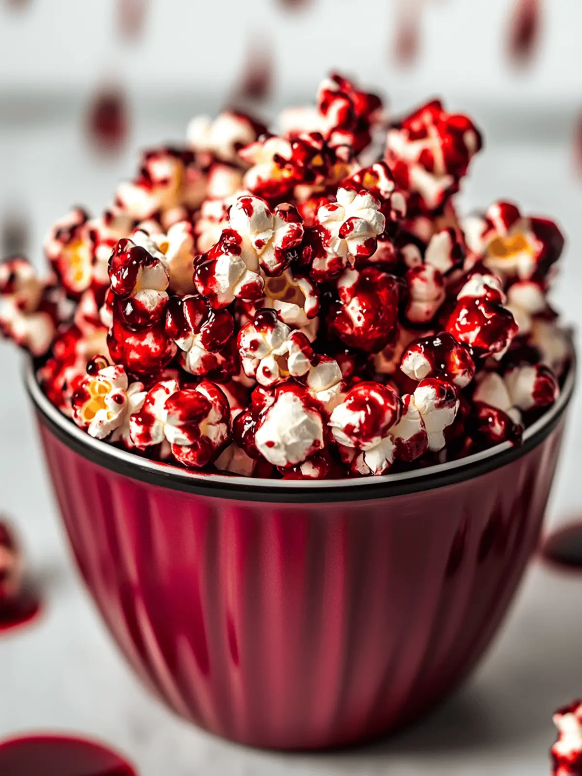 Bloody Red Velvet Popcorn: A Ghoulish Halloween Treat 3 Bloody Red Velvet Popcorn