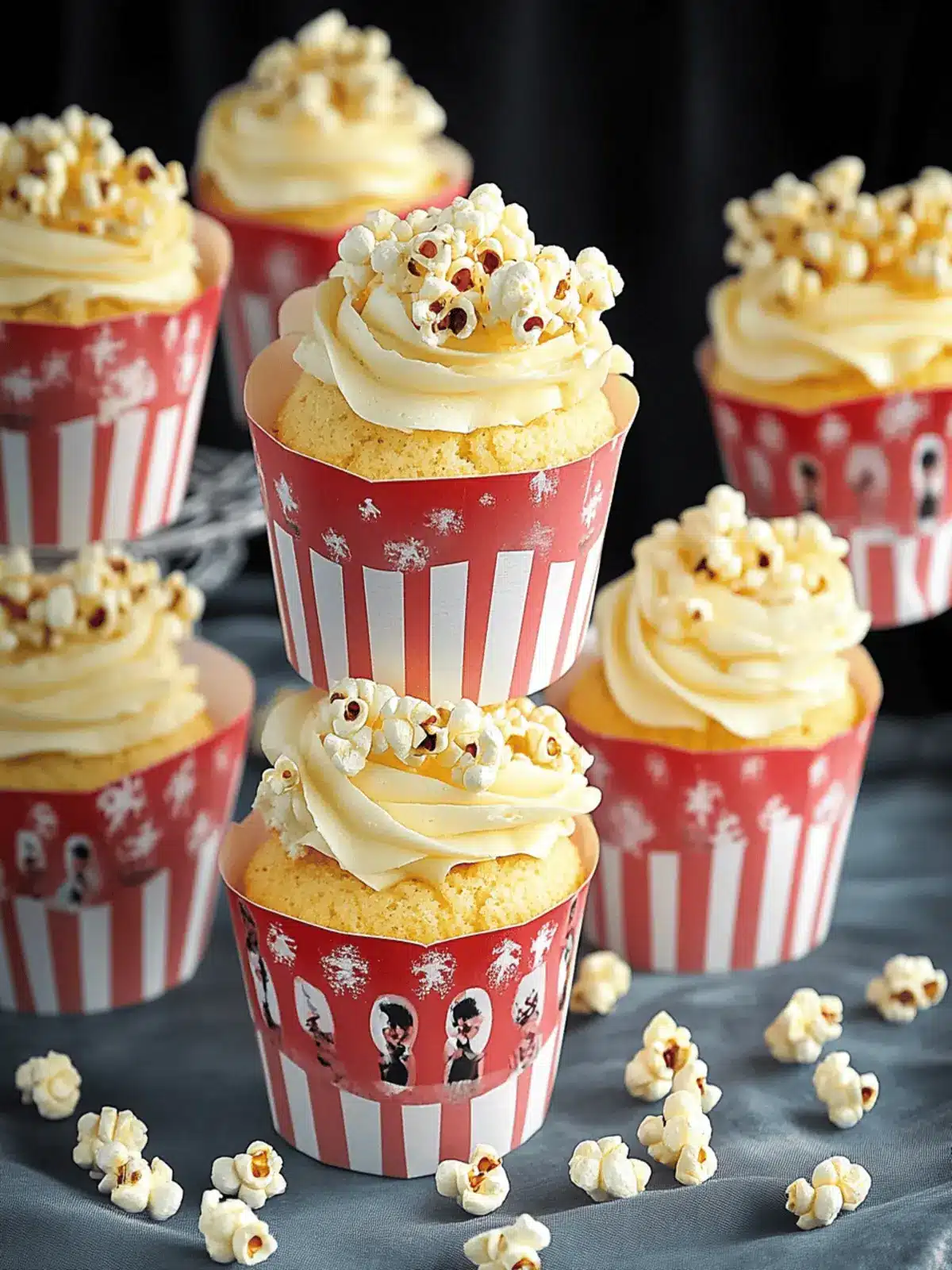 Buttered Popcorn Cupcakes That Bring Movie Night Home! 4 Buttered Popcorn Cupcakes