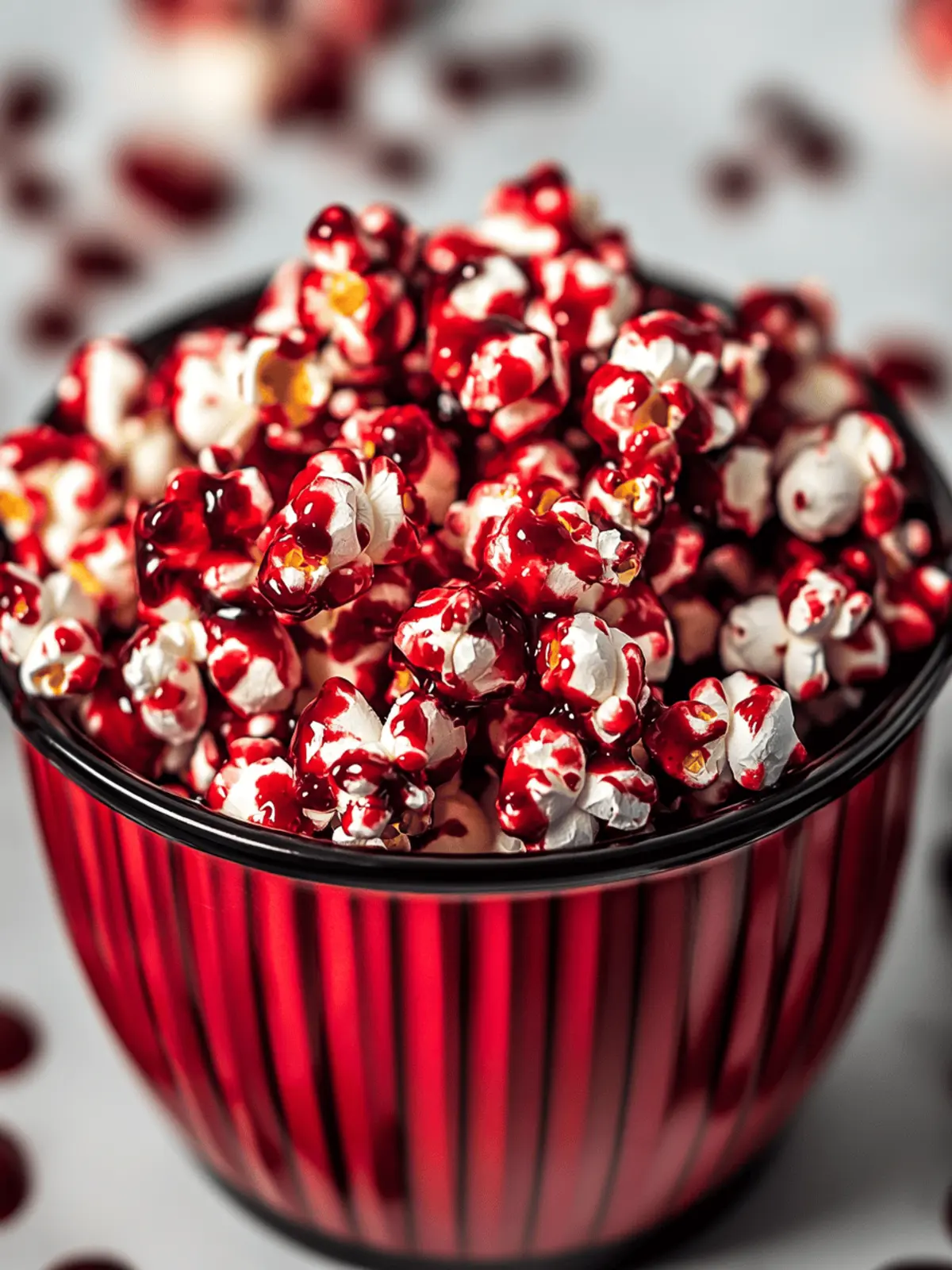 Bloody Red Velvet Popcorn: A Ghoulish Halloween Treat 5 Bloody Red Velvet Popcorn
