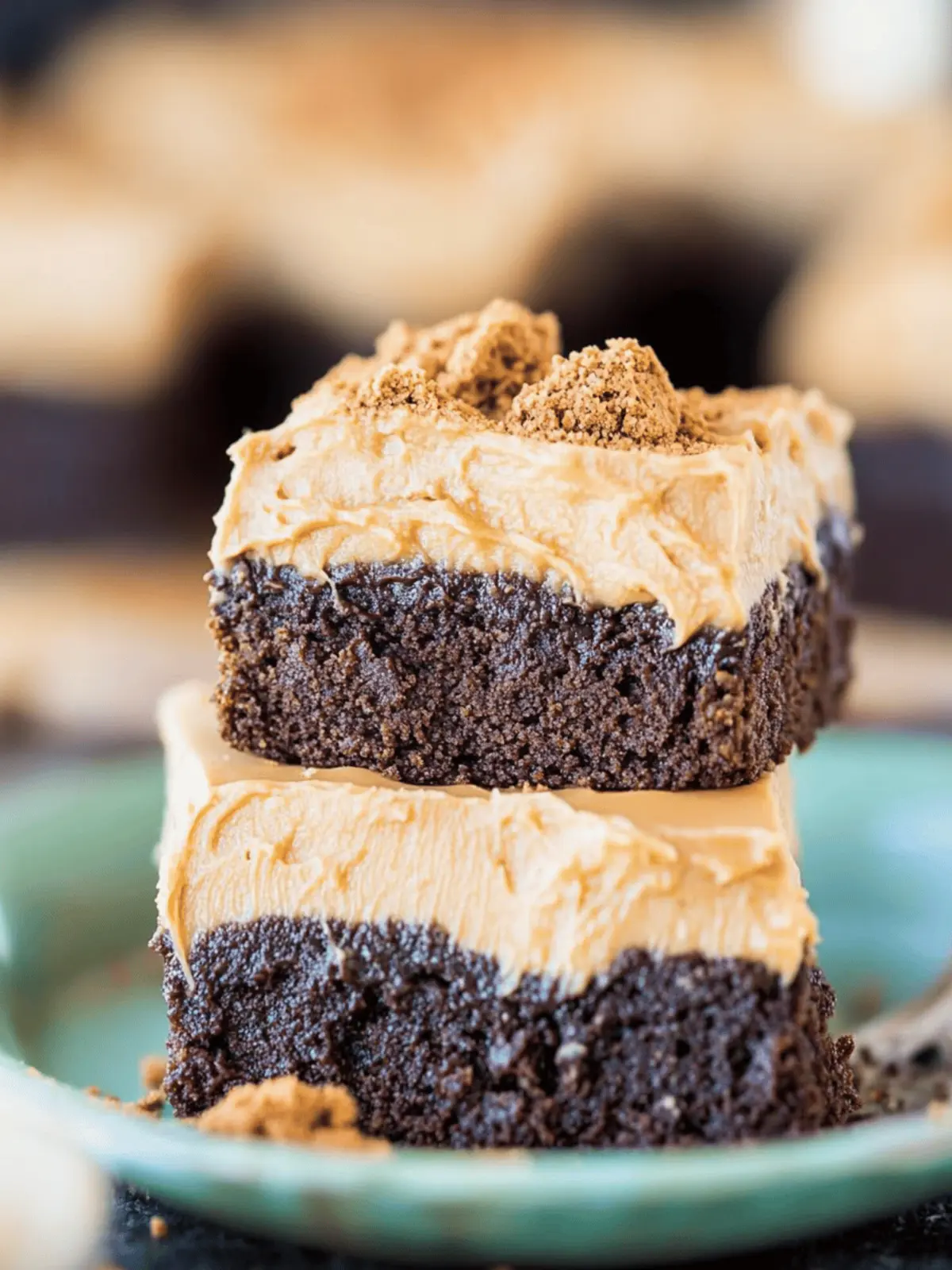 Decadent Cookie Butter Brownies with Cookie Butter Frosting 5 Cookie Butter Brownies with Cookie Butter Frosting