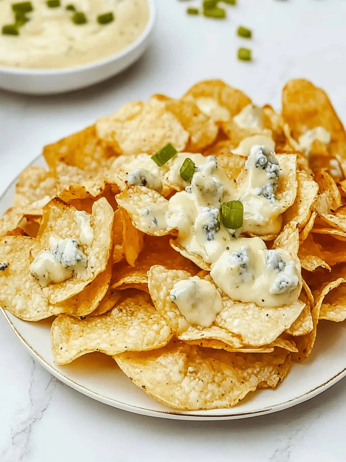 Delicious Copycat Bennigan’s Blue Cheese Chips in 12 Minutes 2 Copycat Bennigan’s Blue Cheese Chips