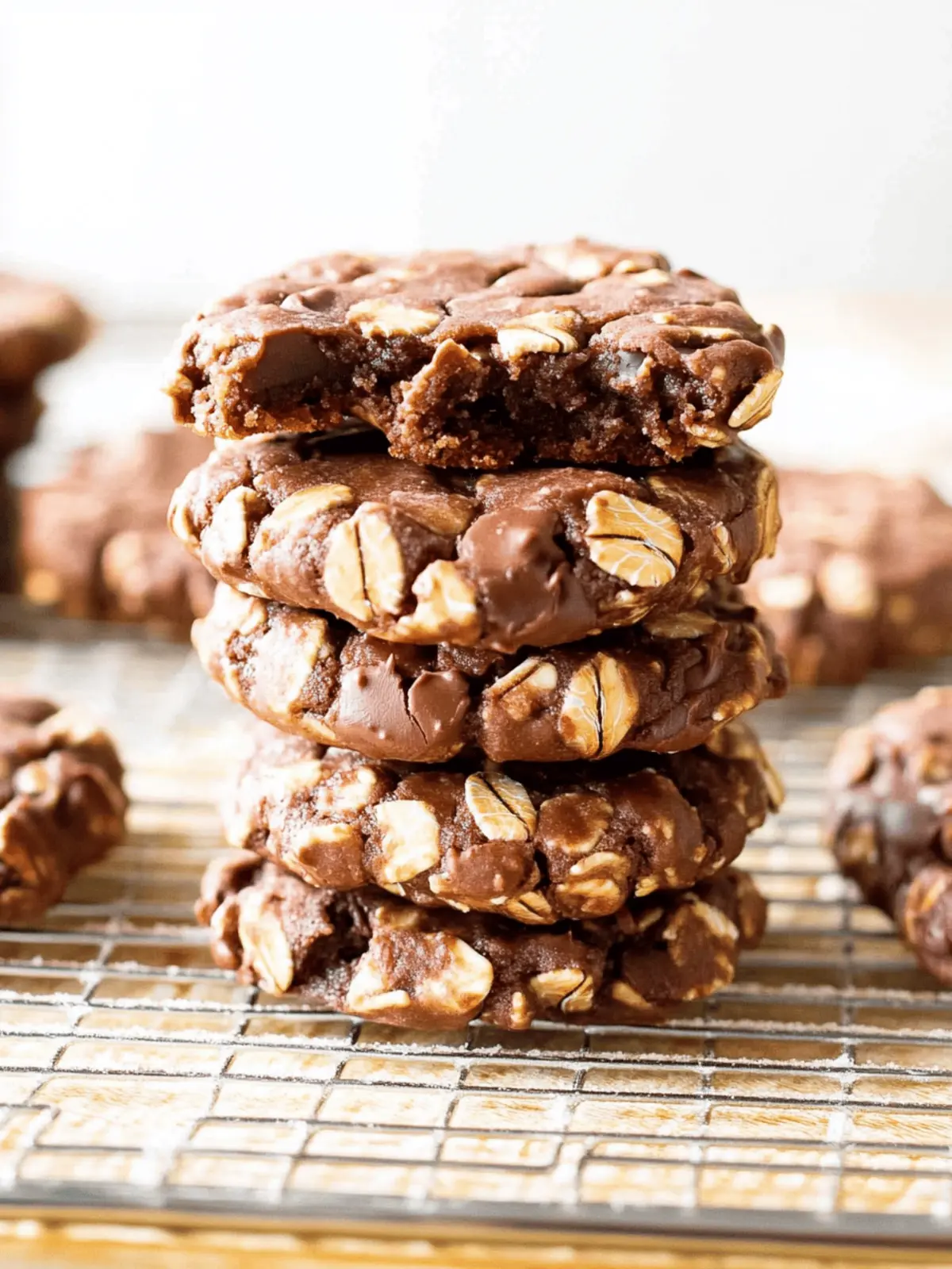 Indulge Guilt-Free with No Bake Chocolate Oatmeal Cookies 3 No Bake Chocolate Oatmeal Cookies (Healthy)