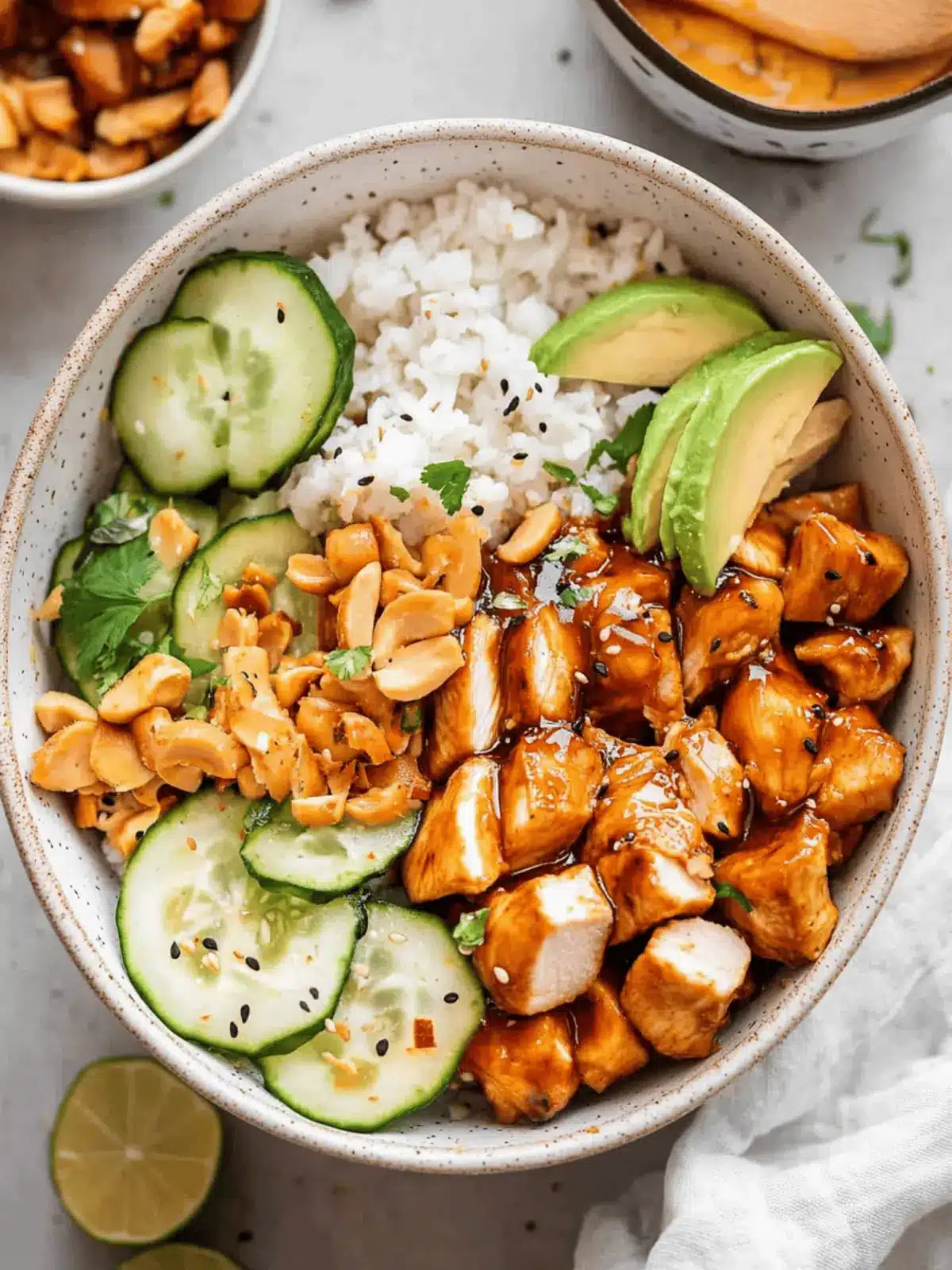 Spicy Sweet Hot Honey Chicken Bowls for Quick Dinners 4 Hot Honey Chicken Bowls