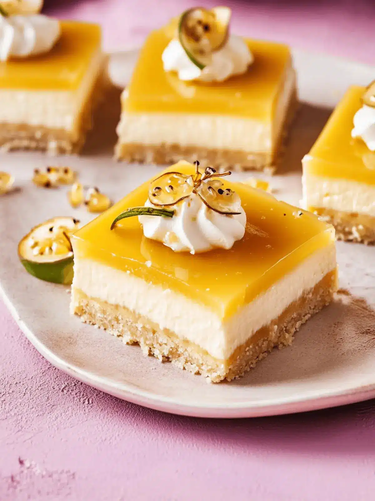 Dreamy Lilikoi Cheesecake Bars for a Tropical Escape 2 Dreamy Lilikoi Cheesecake Bars