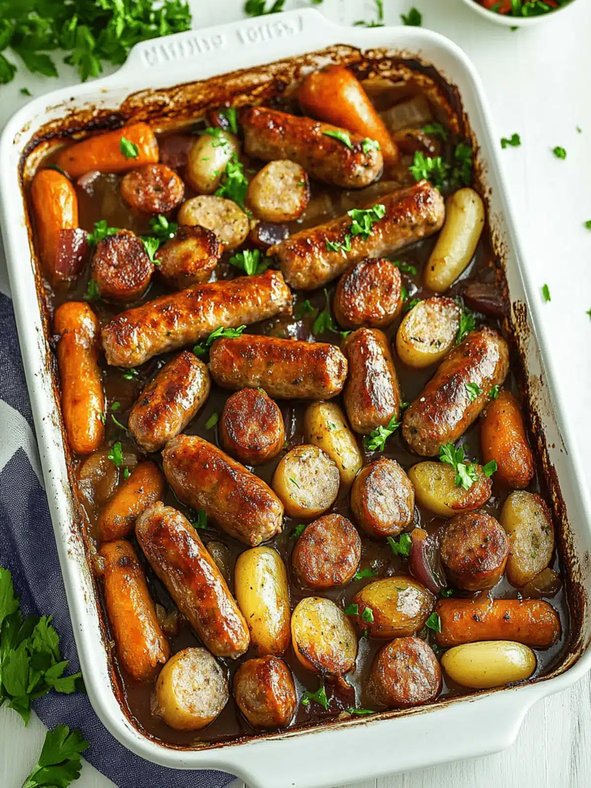 Quick Pork Sausage Tray Bake: Effortless Family Favorite Dinner 2 Quick Pork Sausage Tray Bake