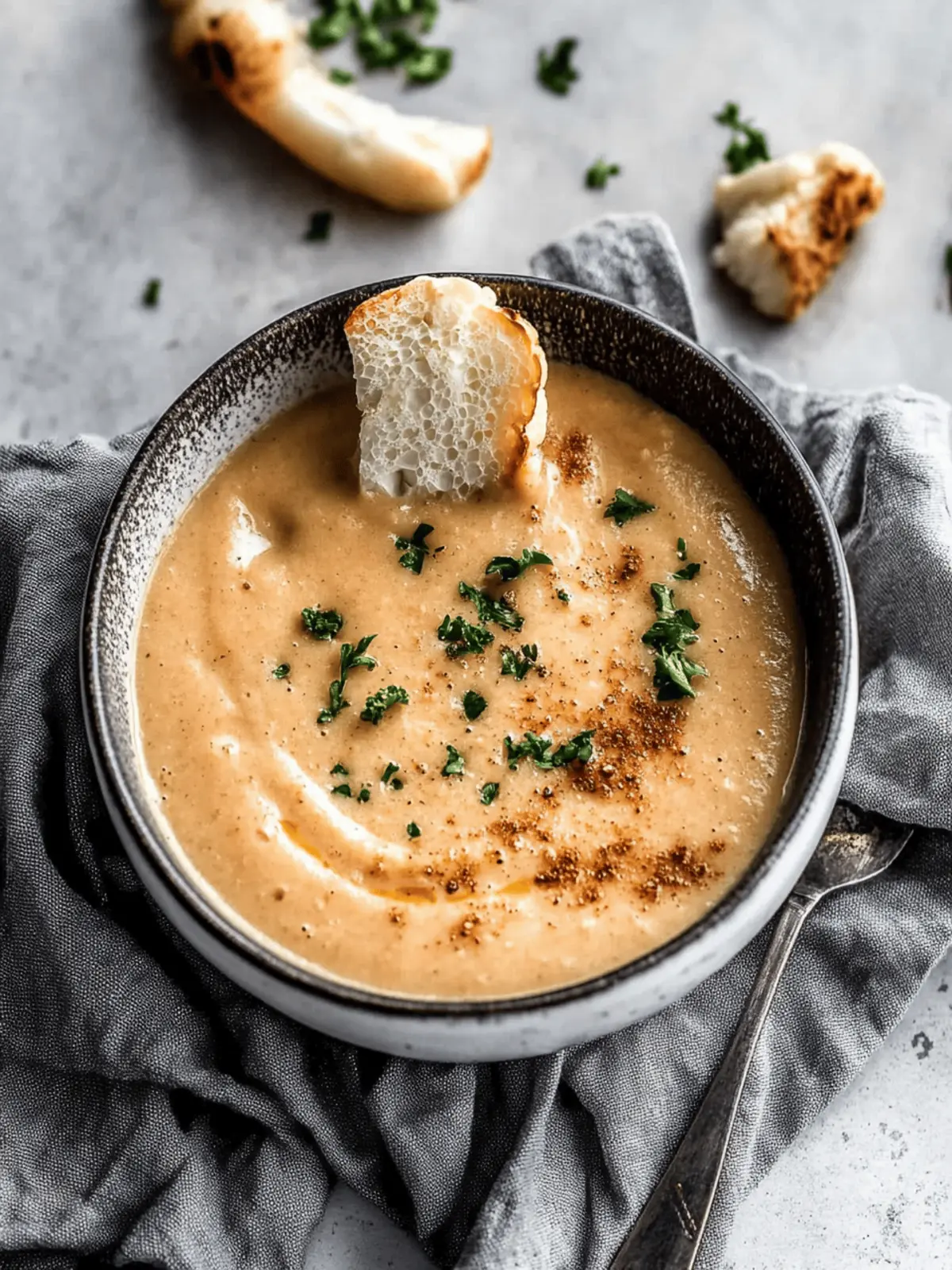 Creamy Roasted Garlic Cauliflower Soup for Cozy Nights 4 Creamy Roasted Garlic Cauliflower Soup