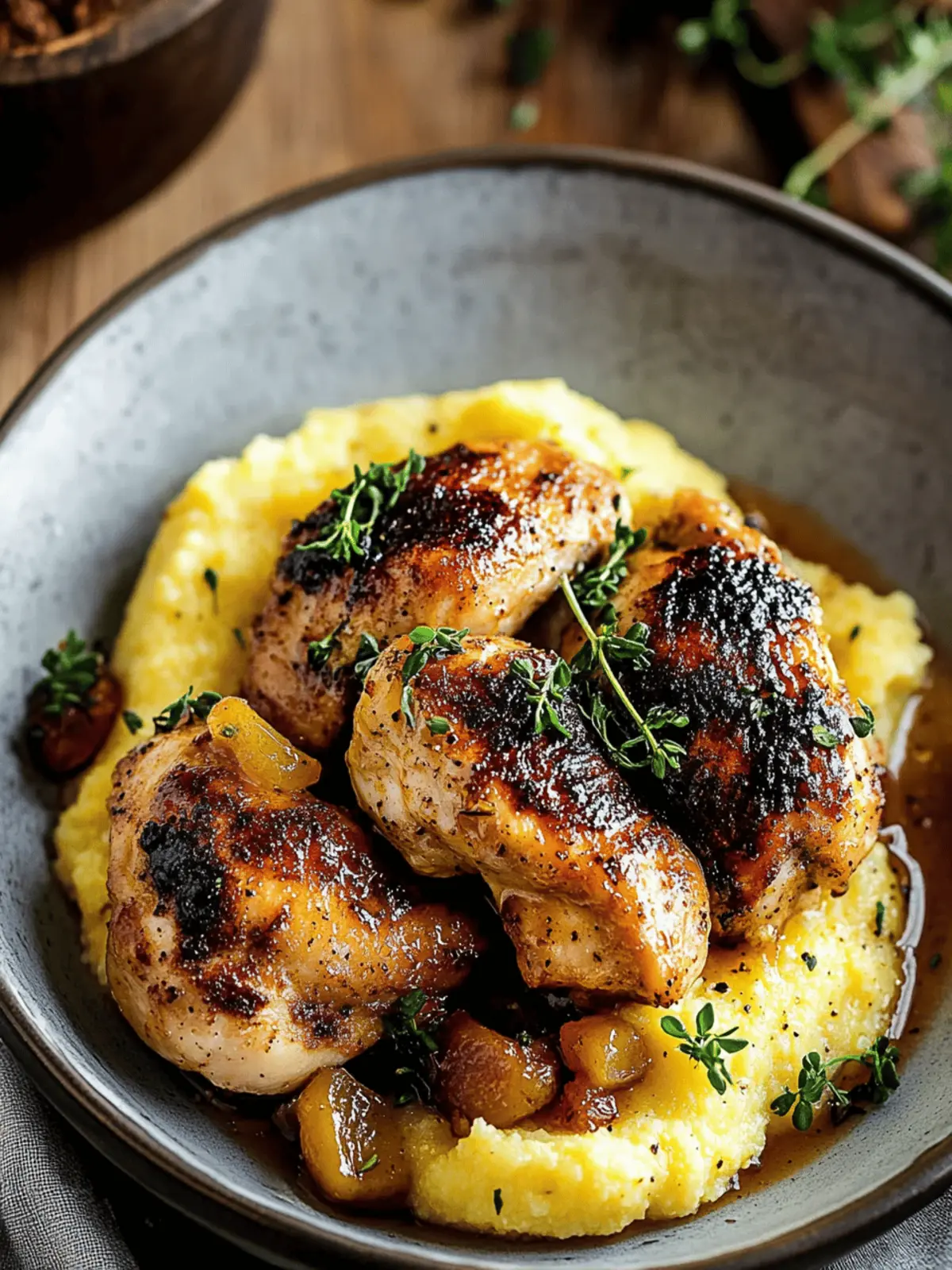 Spicy Maple Mustard Chicken with Creamy Polenta Delight 5 Spicy Maple Mustard Chicken With Creamy Polenta