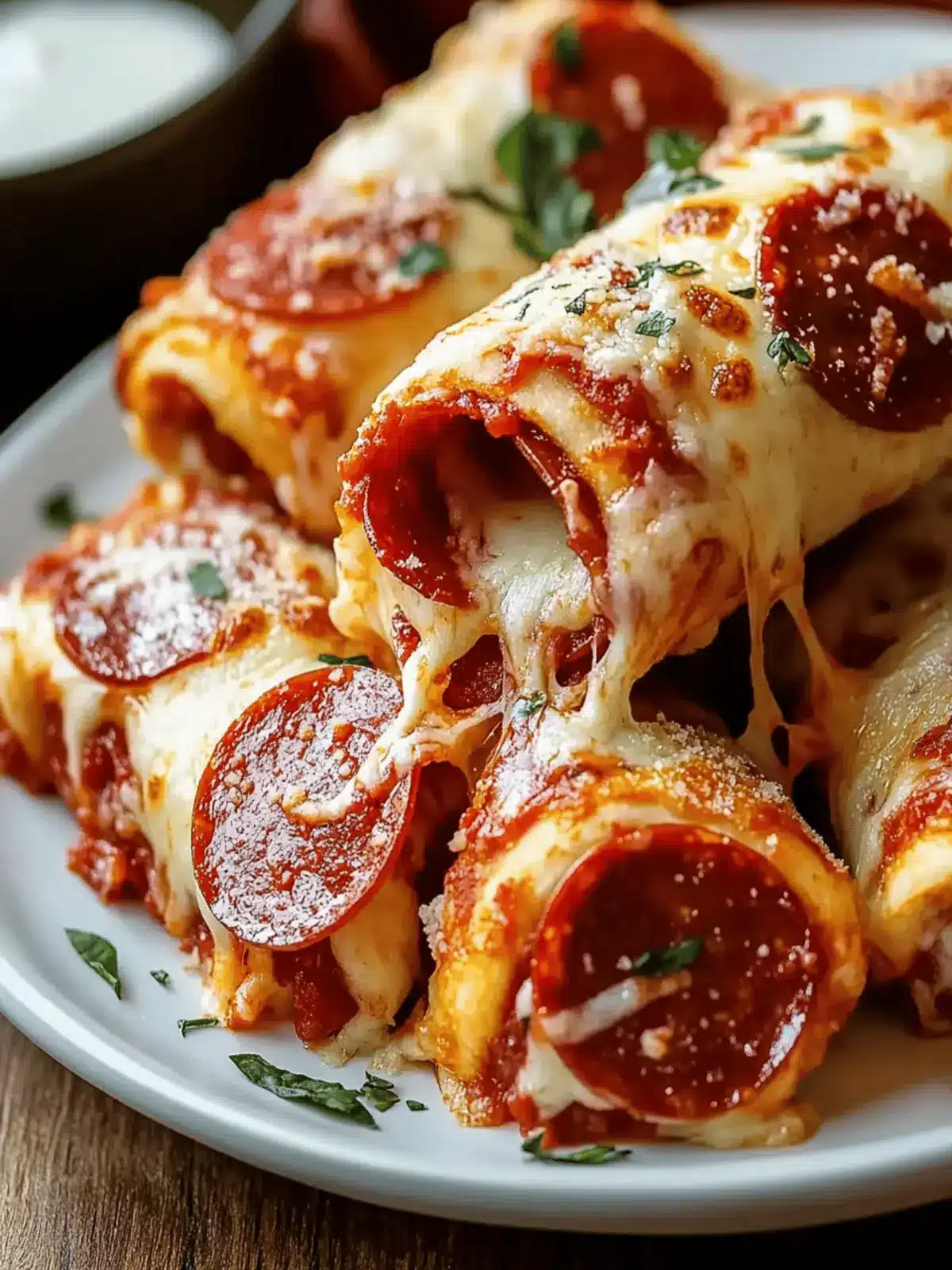 Cheesy Pepperoni Pizza Roll-Ups Ready in 30 Minutes 4 Cheesy Pepperoni Pizza Roll-Ups