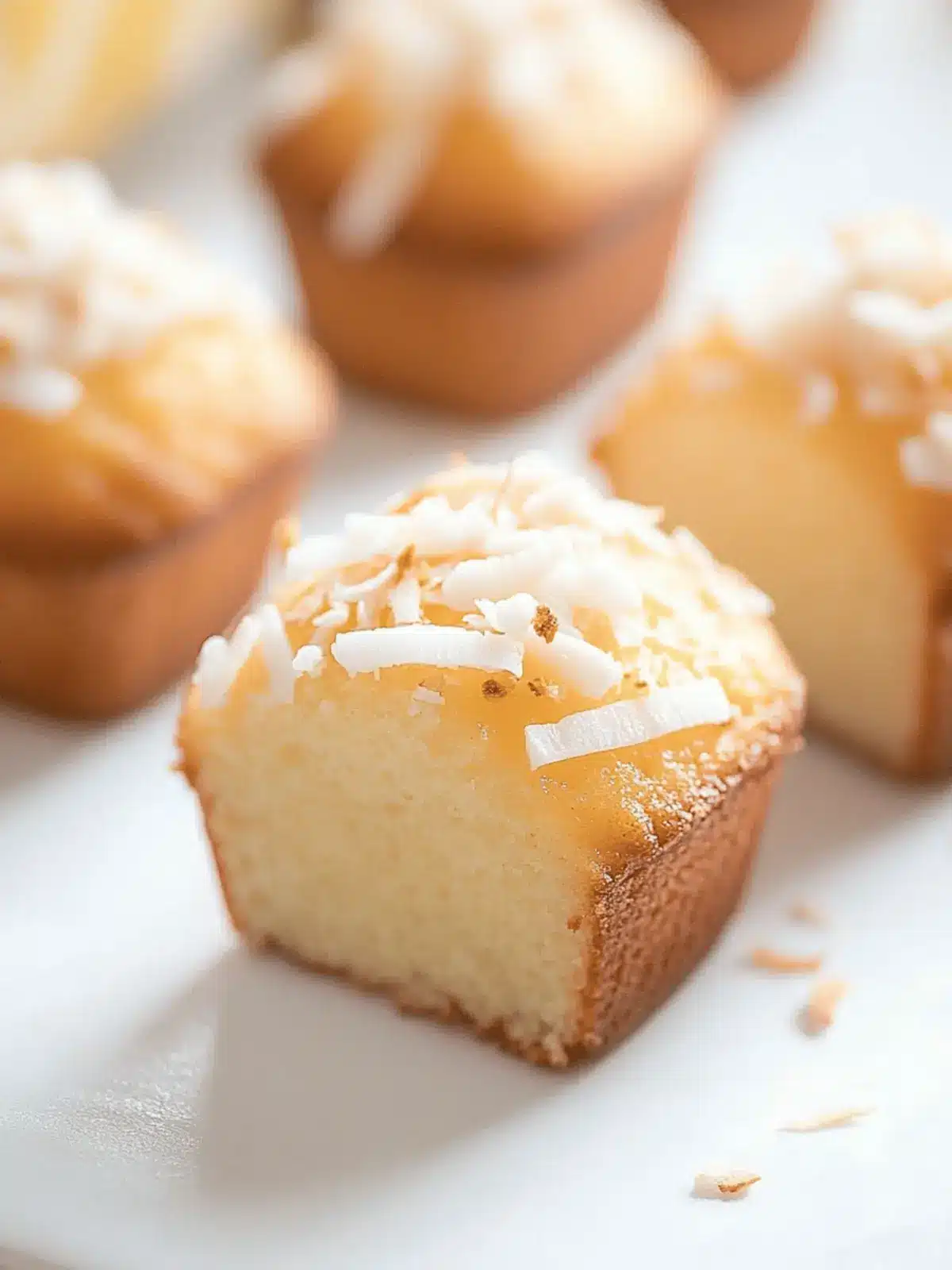 Zesty Mini Lemon Coconut Loaf Cakes for Spring Bliss 3 Mini Lemon Coconut Loaf Cakes