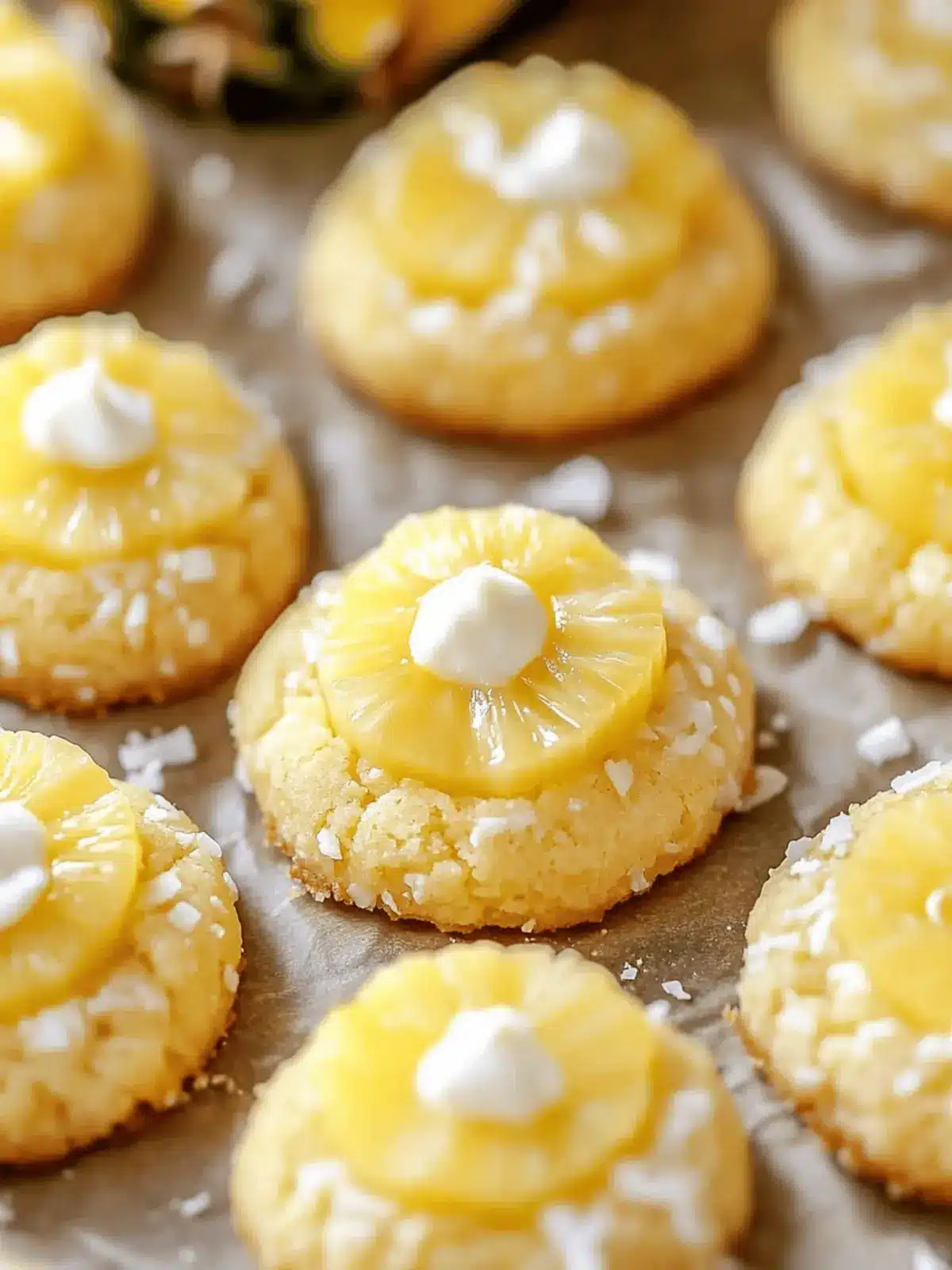 Easy Hawaiian Pineapple Coconut Thumbprint Cookies for Paradise Bliss 2 Easy Hawaiian Pineapple Coconut Thumbprint Cookies