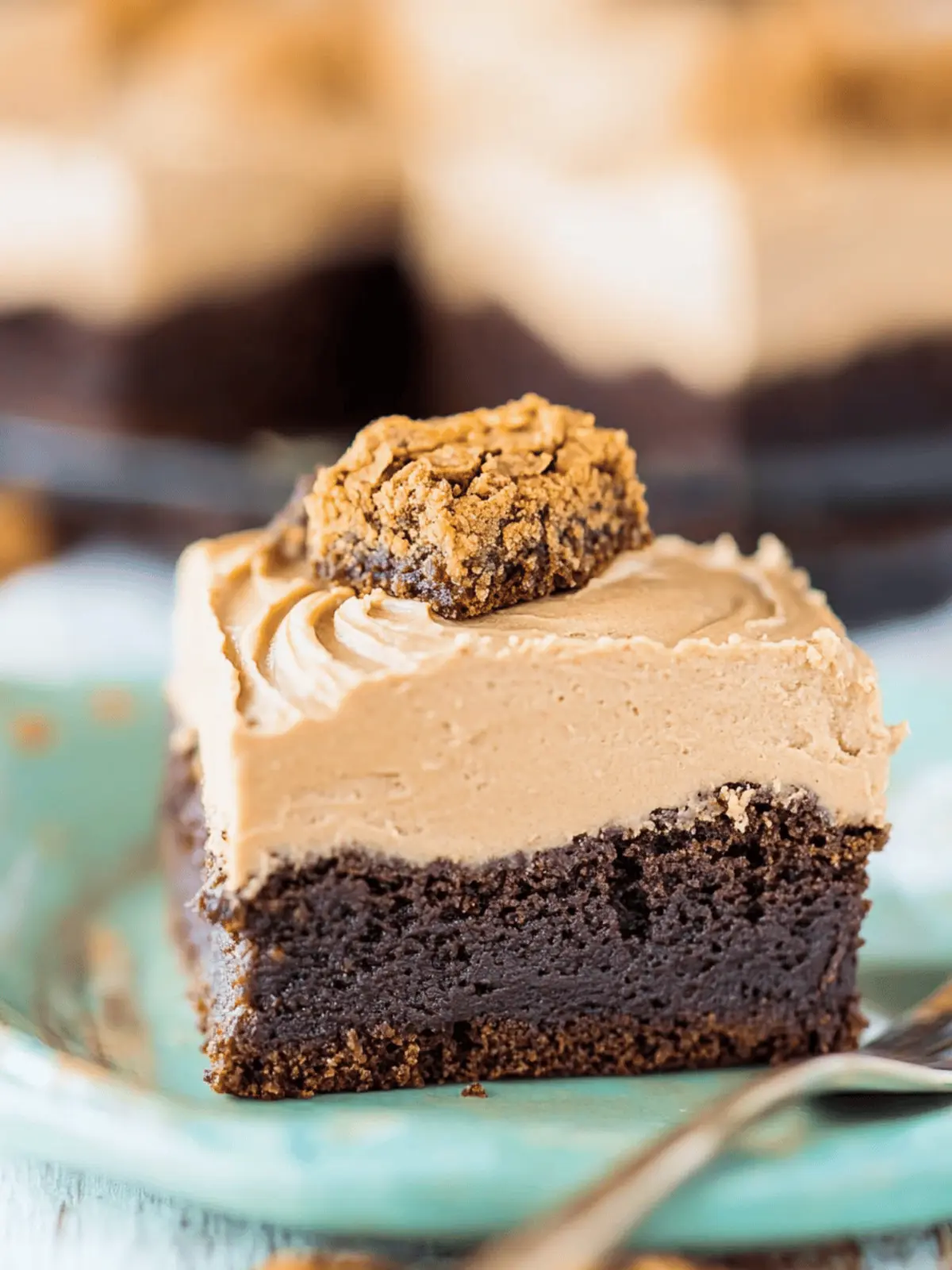 Decadent Cookie Butter Brownies with Cookie Butter Frosting 4 Cookie Butter Brownies with Cookie Butter Frosting
