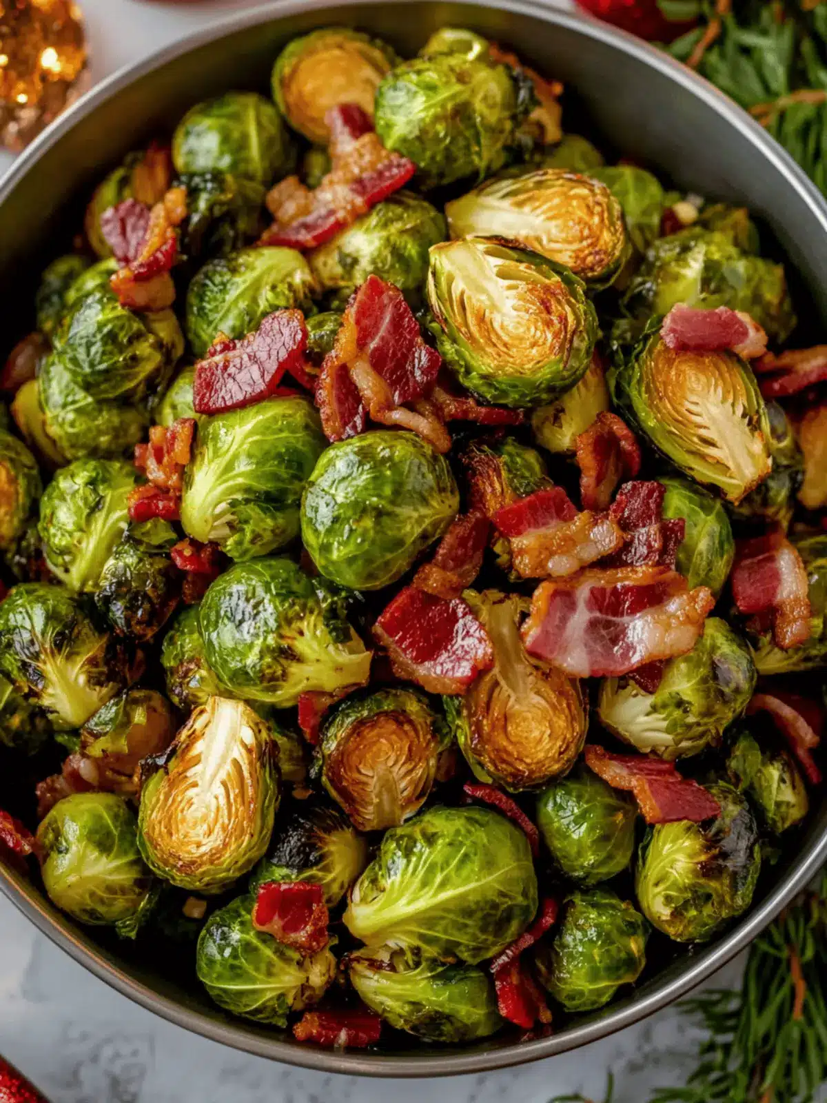 Bacon Brussels Sprouts: Irresistibly Crispy Holiday Delight 5 Bacon Brussels Sprouts