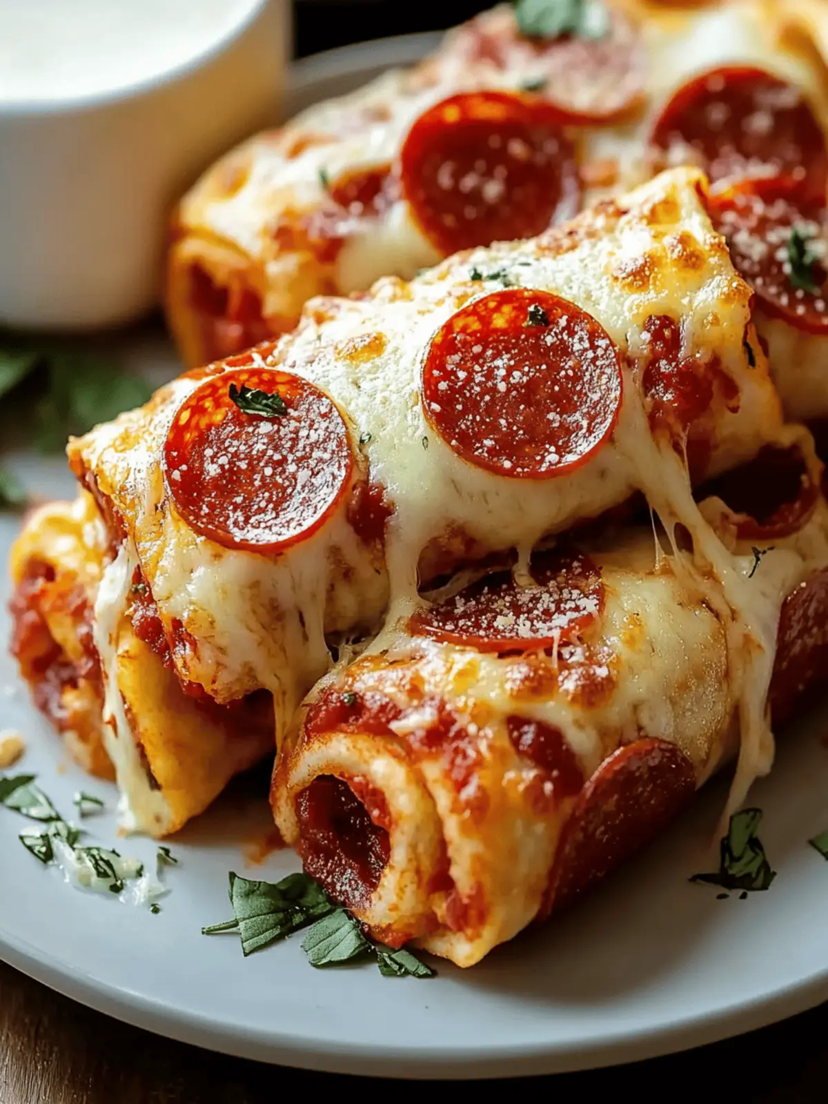 Cheesy Pepperoni Pizza Roll-Ups Ready in 30 Minutes 5 Cheesy Pepperoni Pizza Roll-Ups