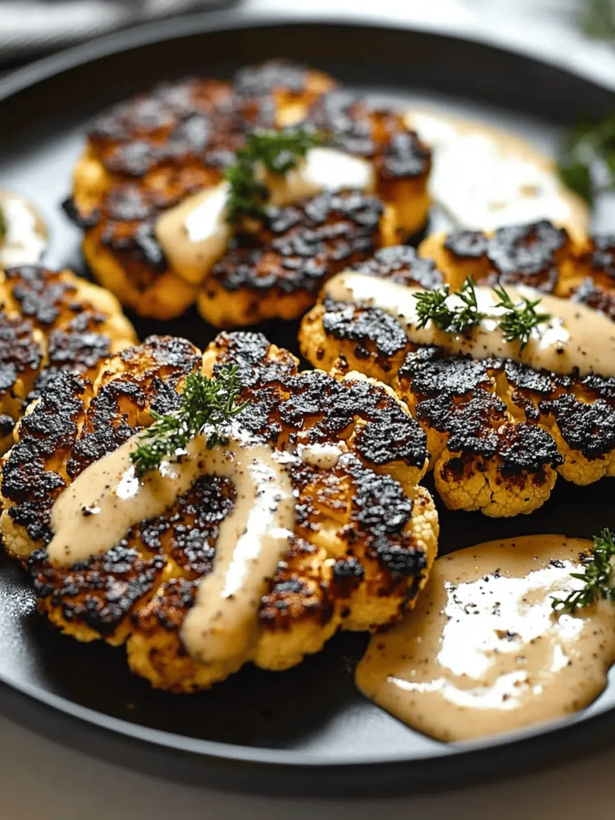 Smoky Cauliflower Steaks with Garlic Lemon Sauce You’ll Love 3 Smoky Cauliflower Steaks with Garlic Lemon Sauce